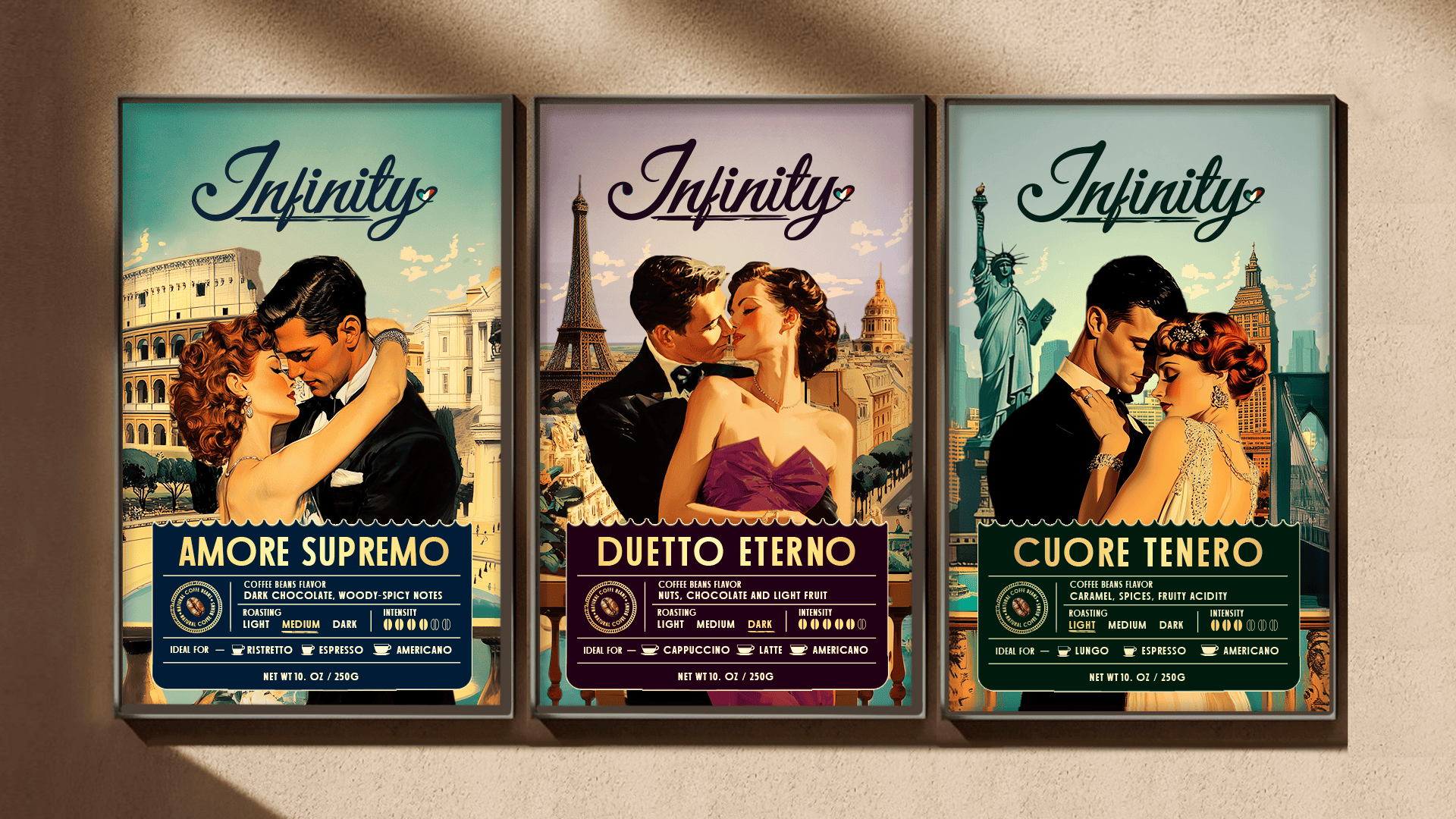 Design concept  Italian coffee