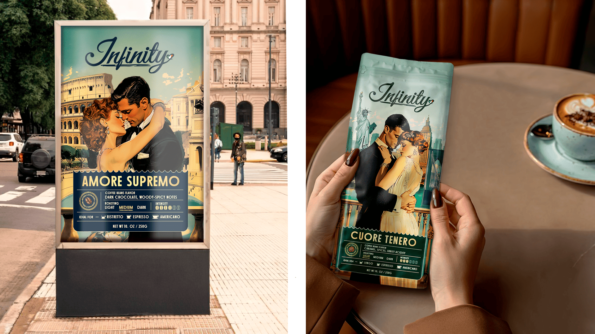 Design concept  Italian coffee