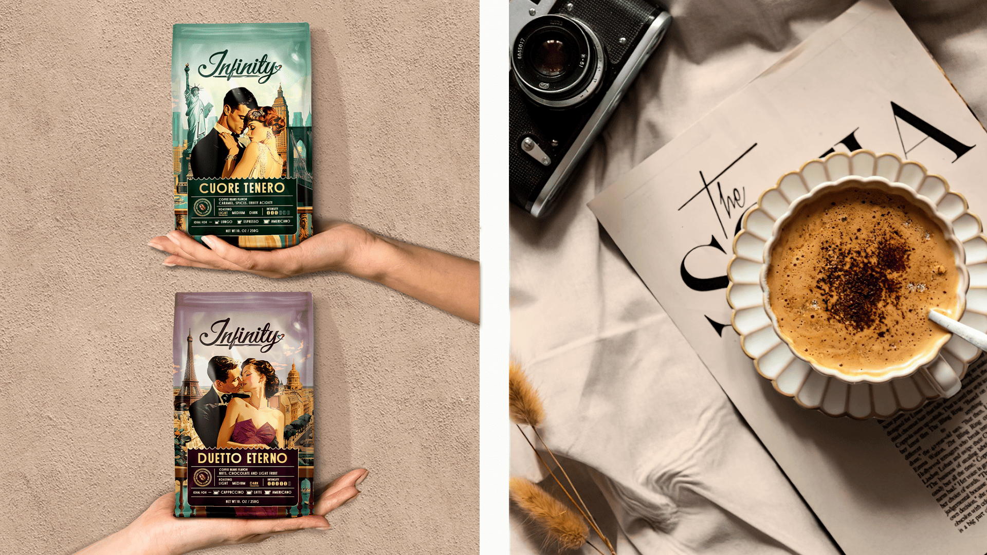 Design concept  Italian coffee