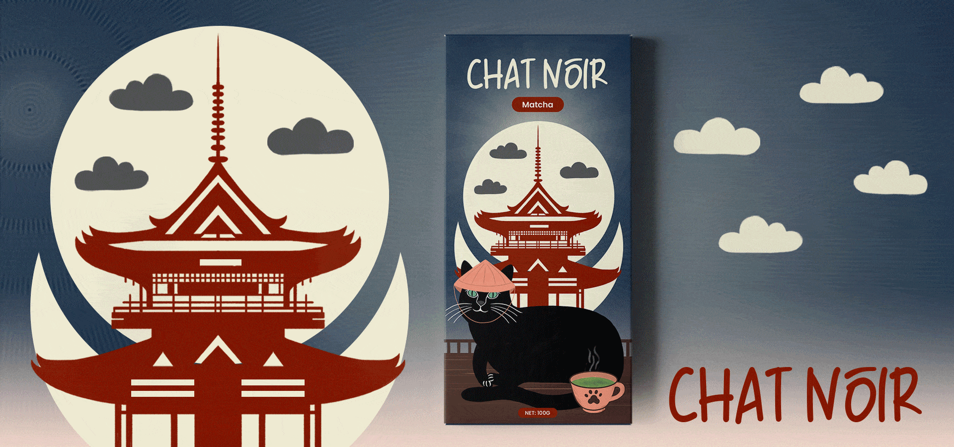 CHAT NOIR – Chocolate bar design