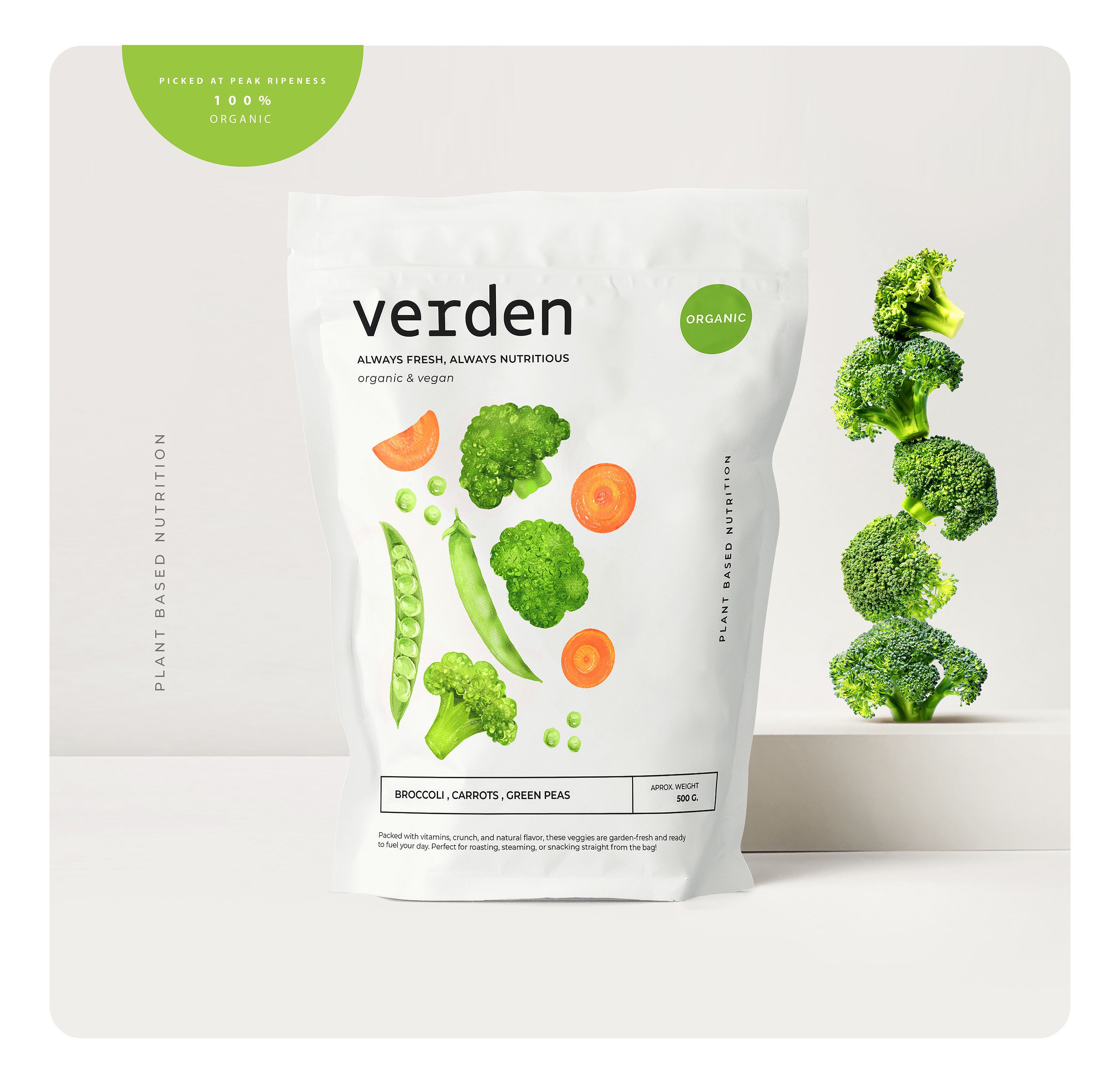 “VERDEN” packaging for veggies