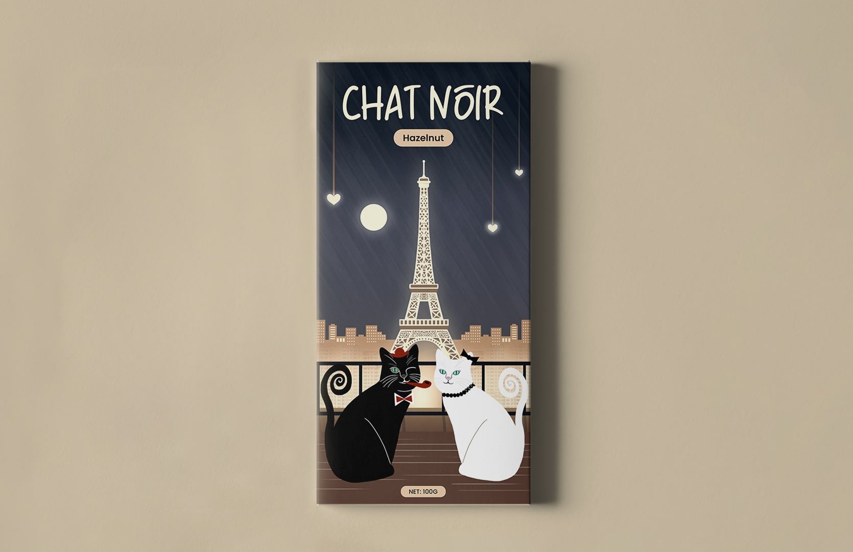 CHAT NOIR – Chocolate bar design