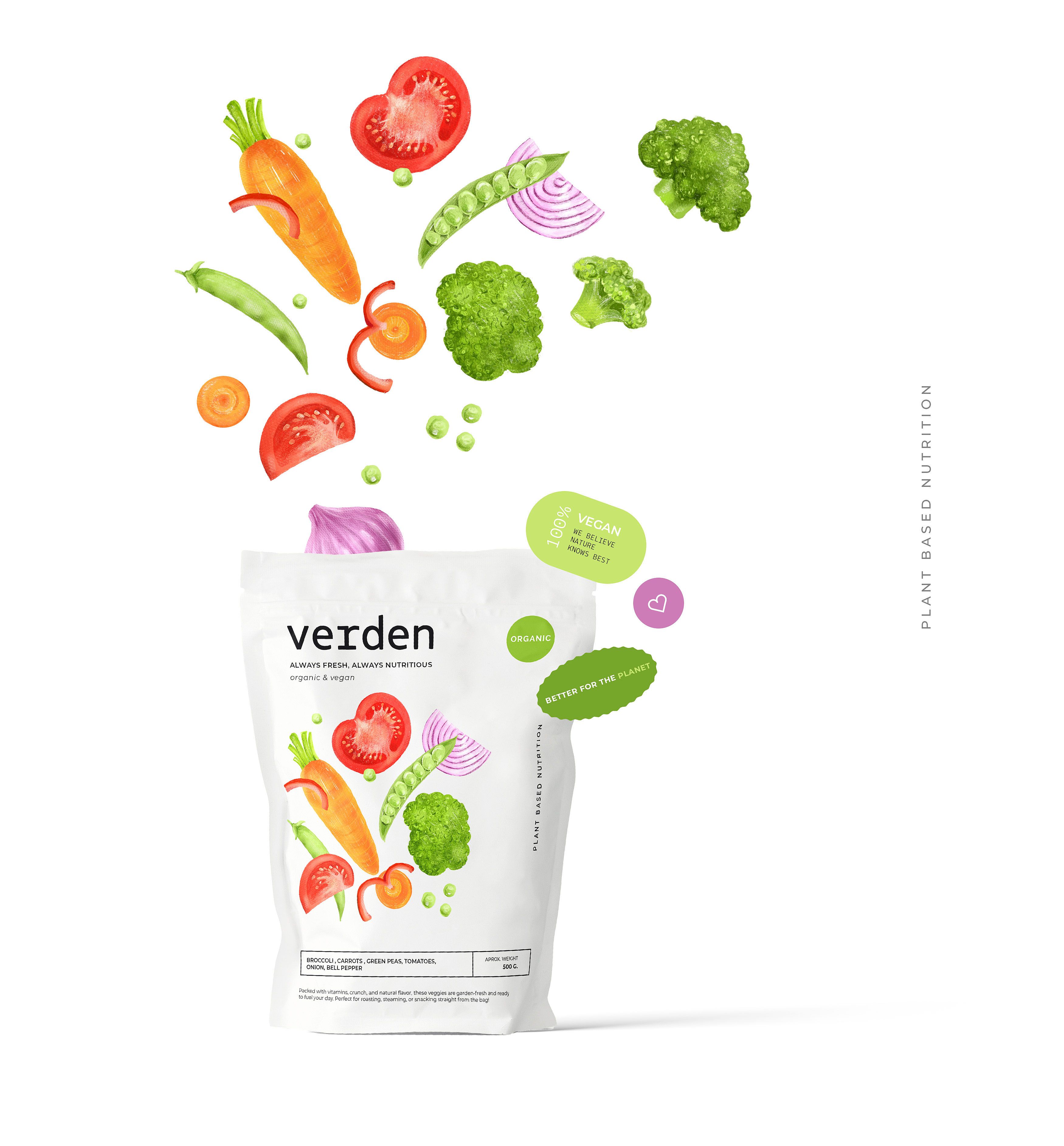 “VERDEN” packaging for veggies
