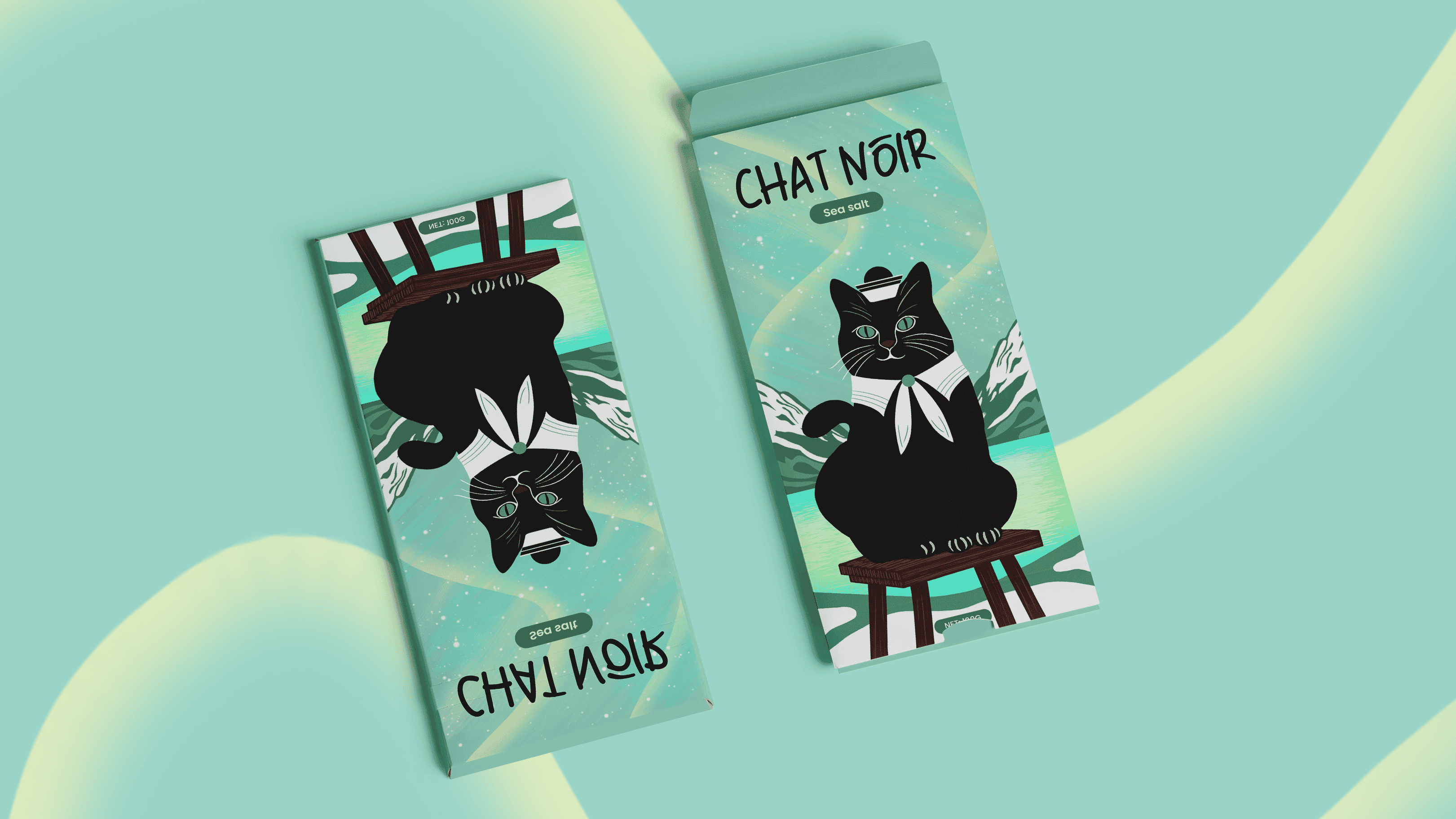 CHAT NOIR – Chocolate bar design