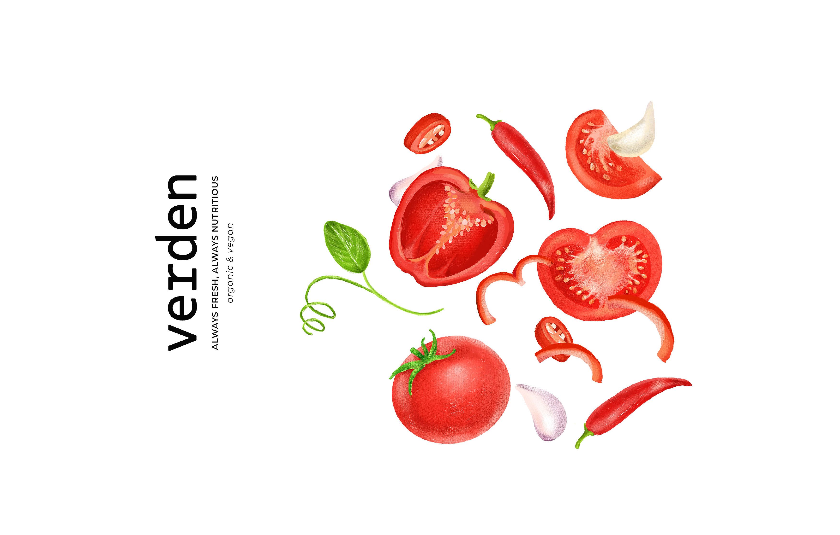 “VERDEN” packaging for veggies