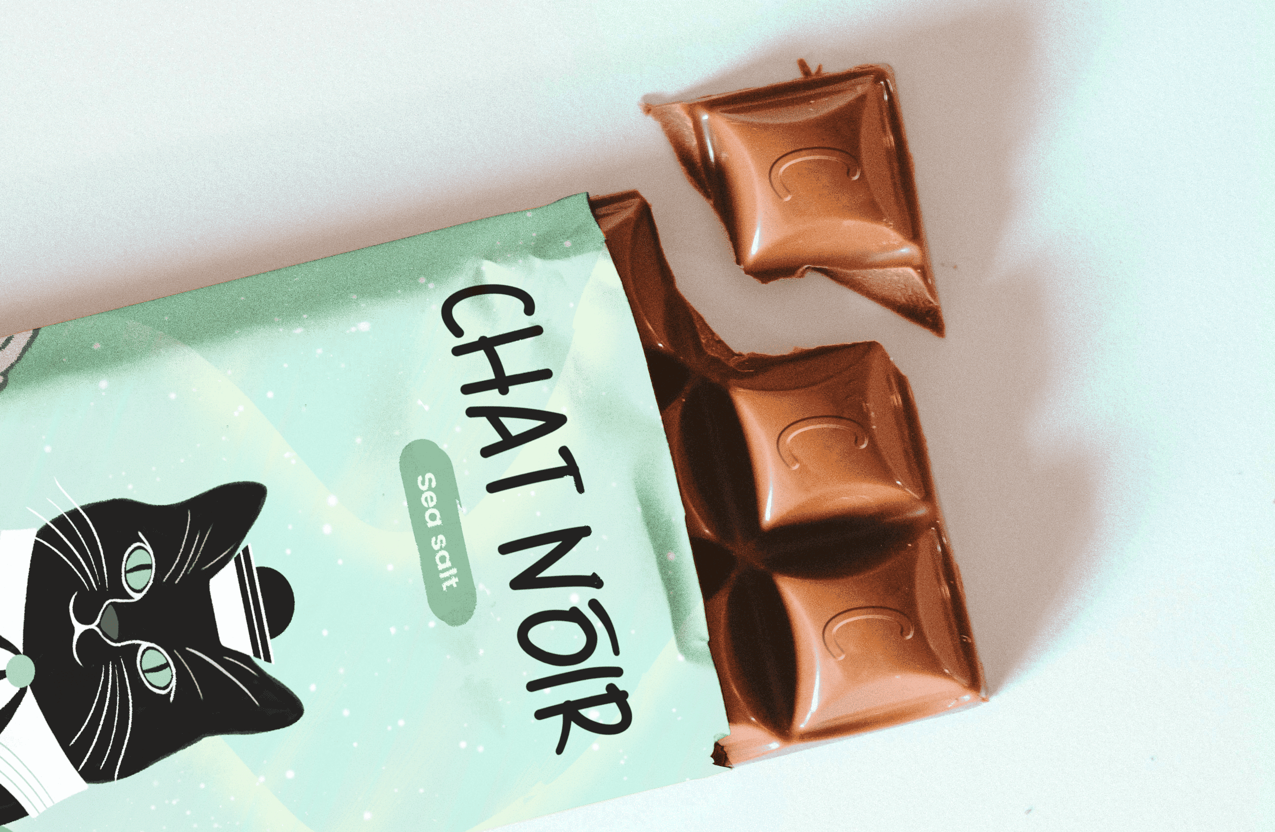 CHAT NOIR – Chocolate bar design