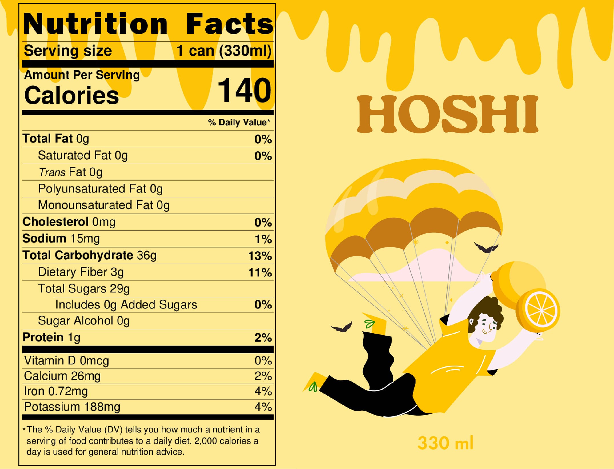 HOSHI – Fruit Juice Can Design