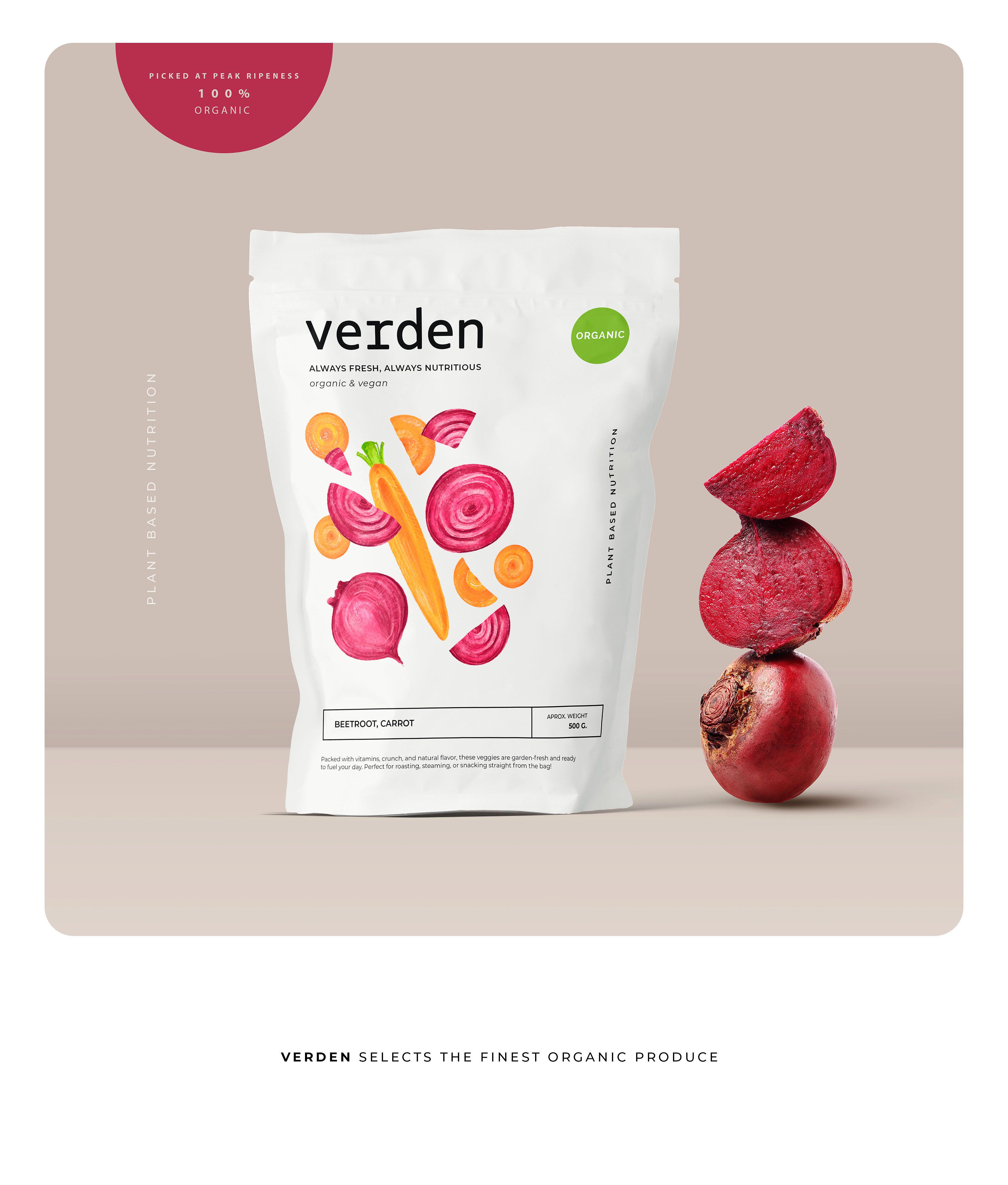 “VERDEN” packaging for veggies