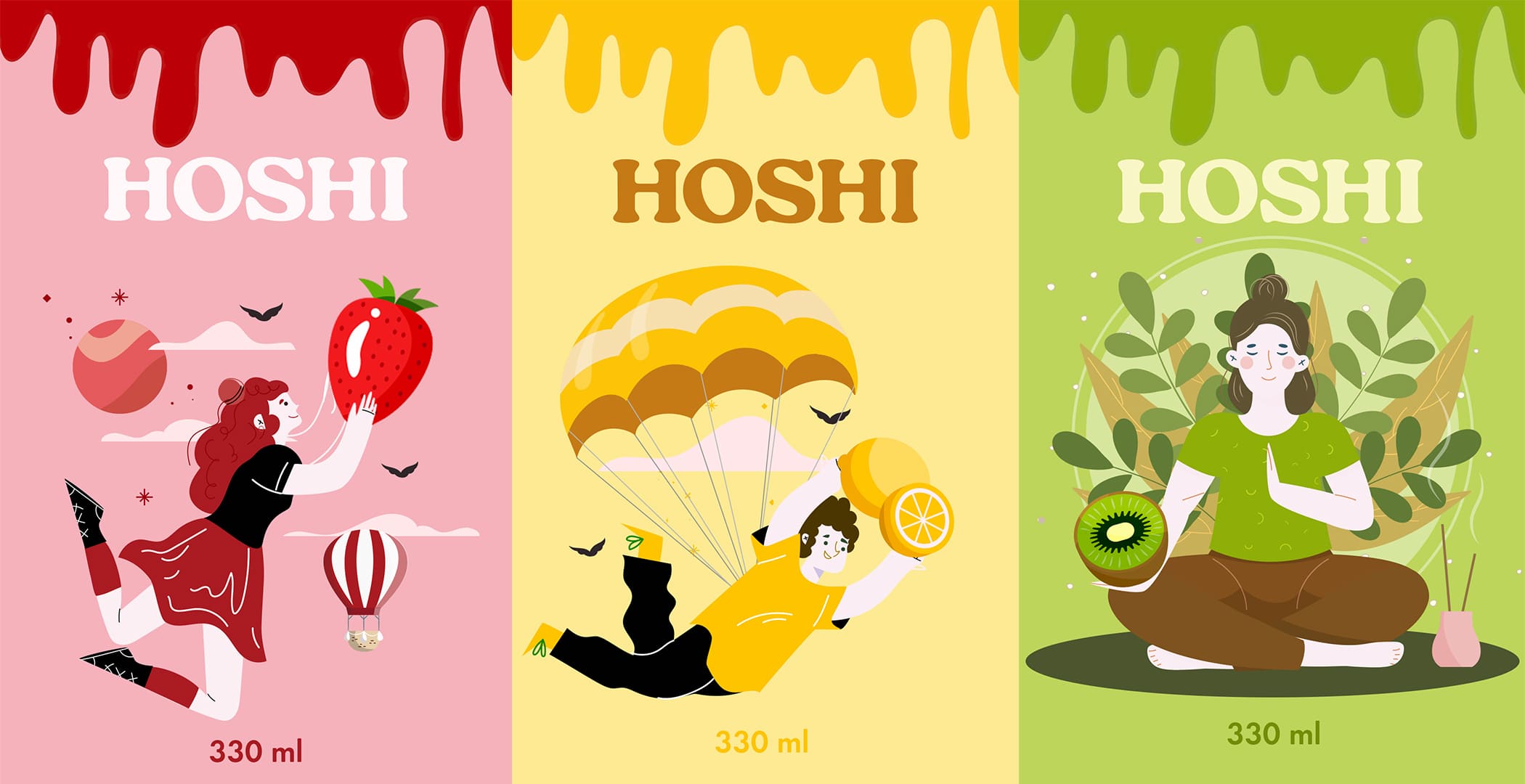 HOSHI – Fruit Juice Can Design