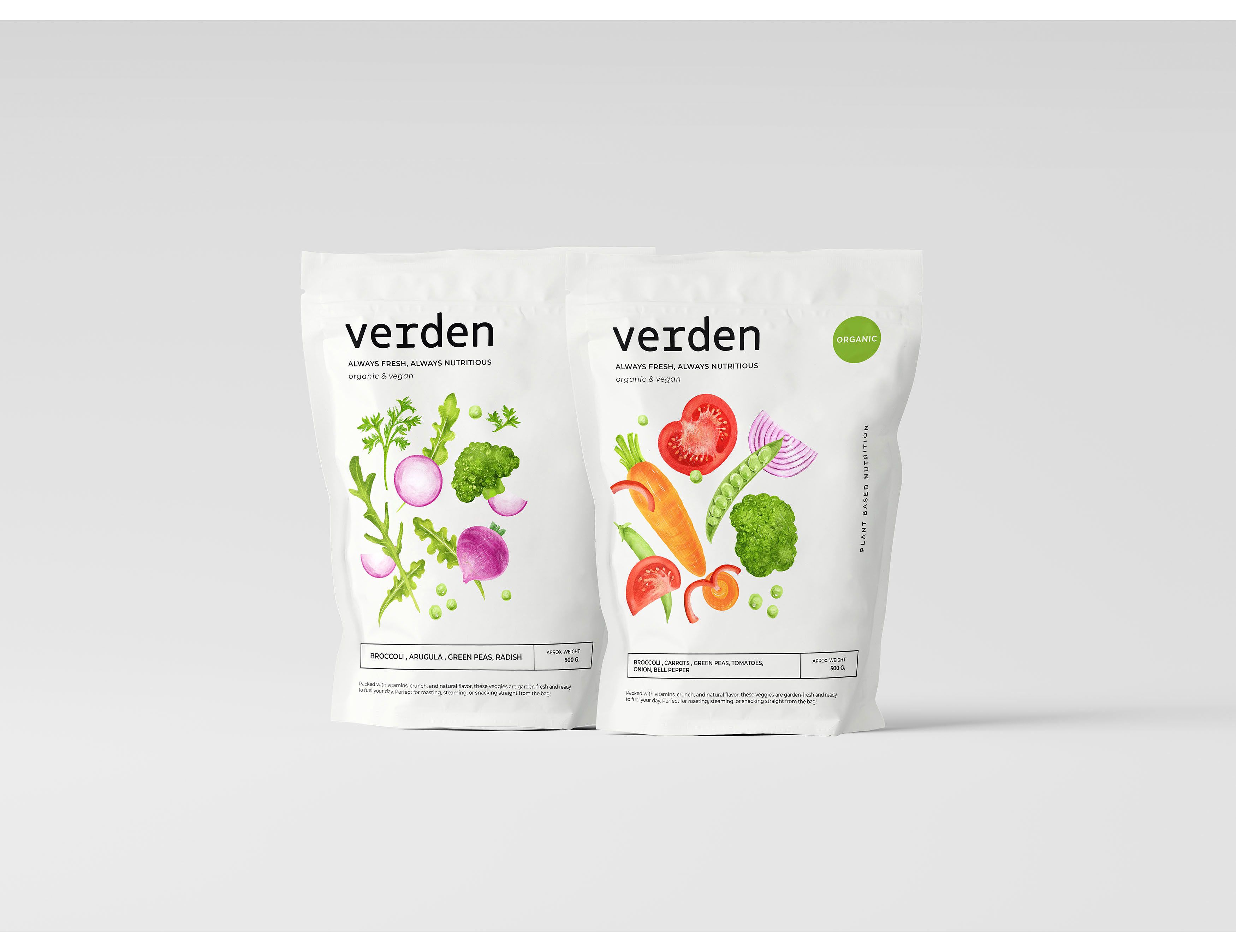 “VERDEN” packaging for veggies