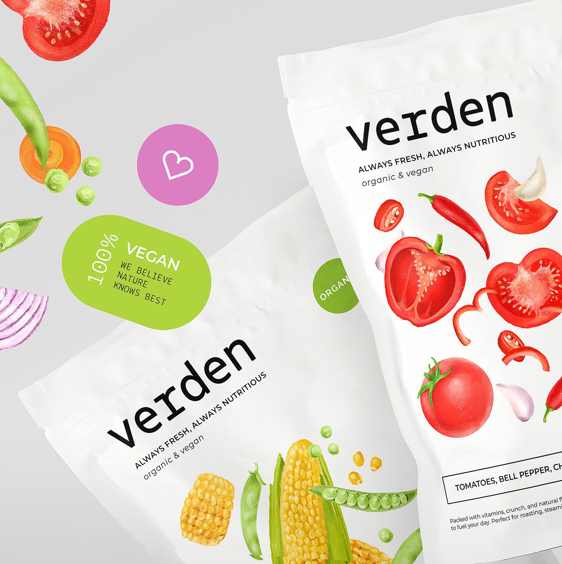 “VERDEN” packaging for veggies