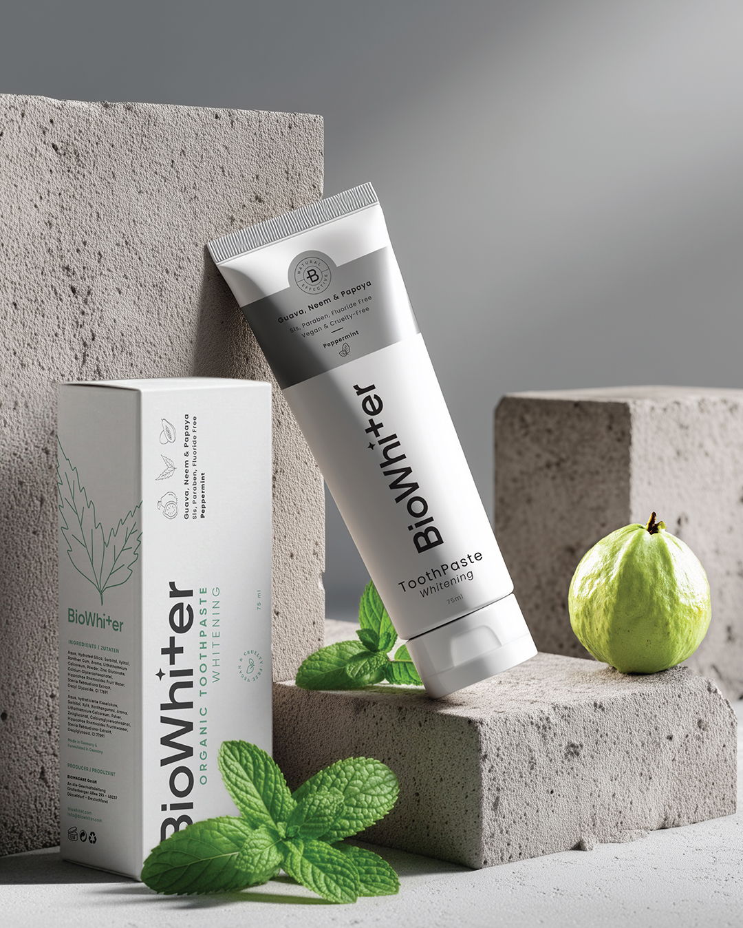 Biowhiter Toothpaste Branding