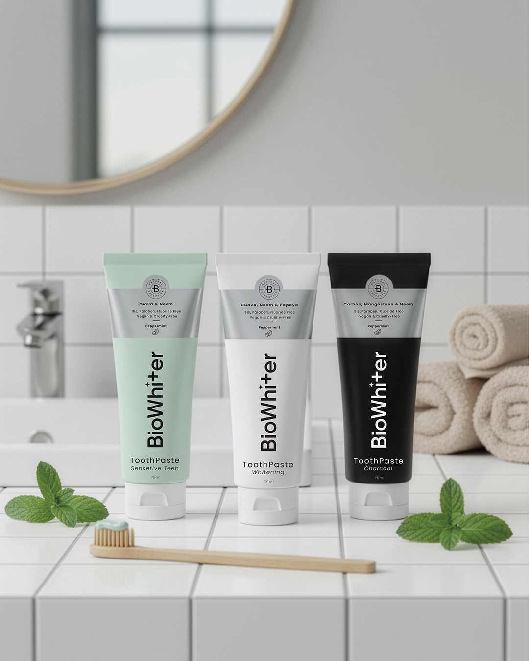 Biowhiter Toothpaste Branding