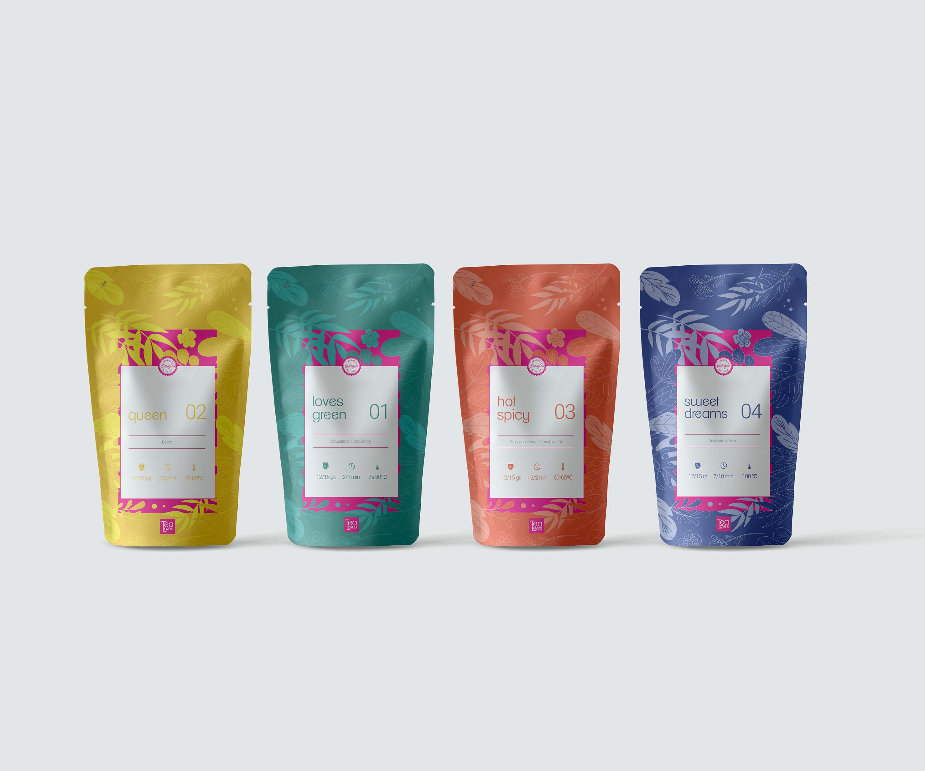 TEA LOVES packaging design