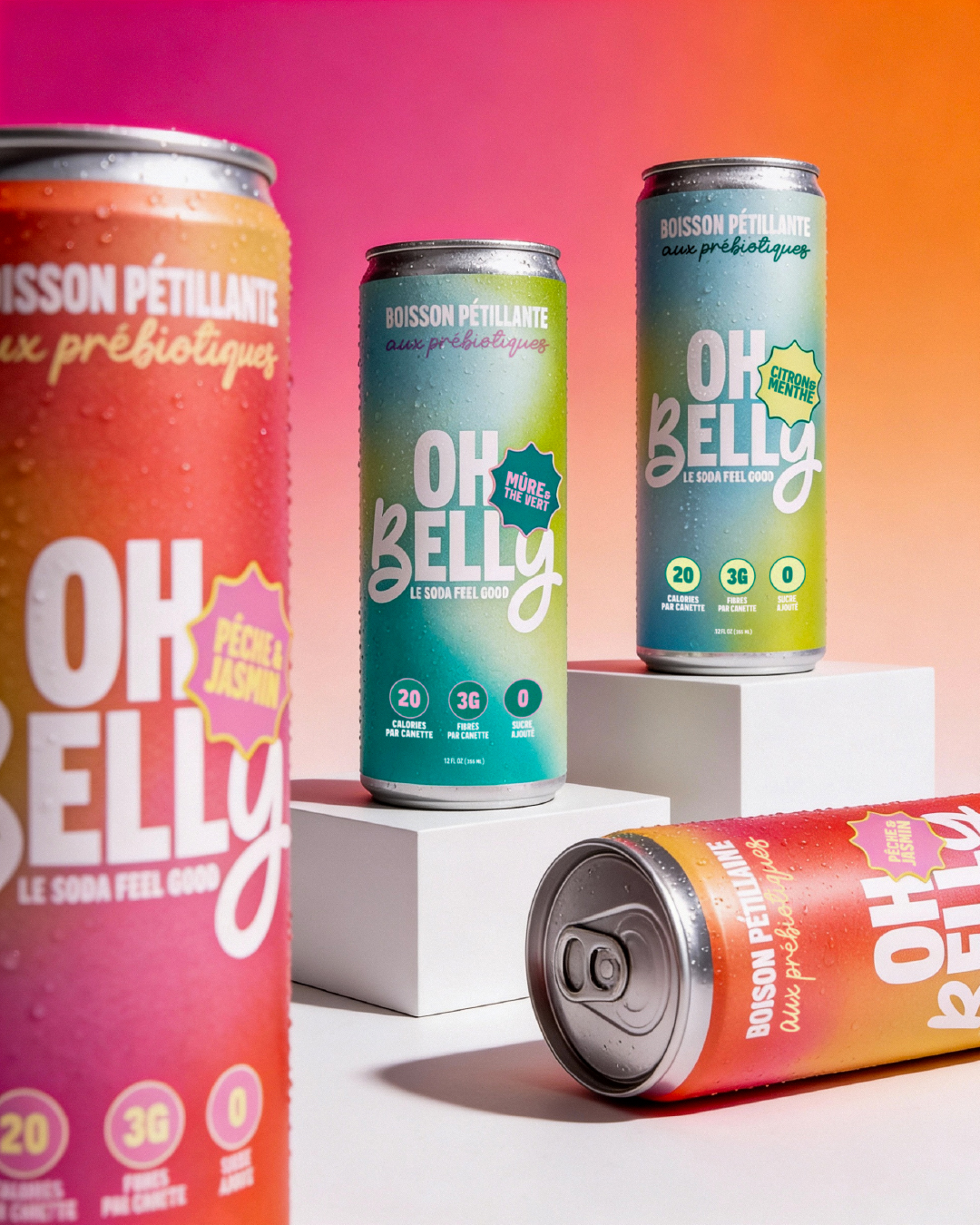 Oh Belly — Probiotic Soda Branding