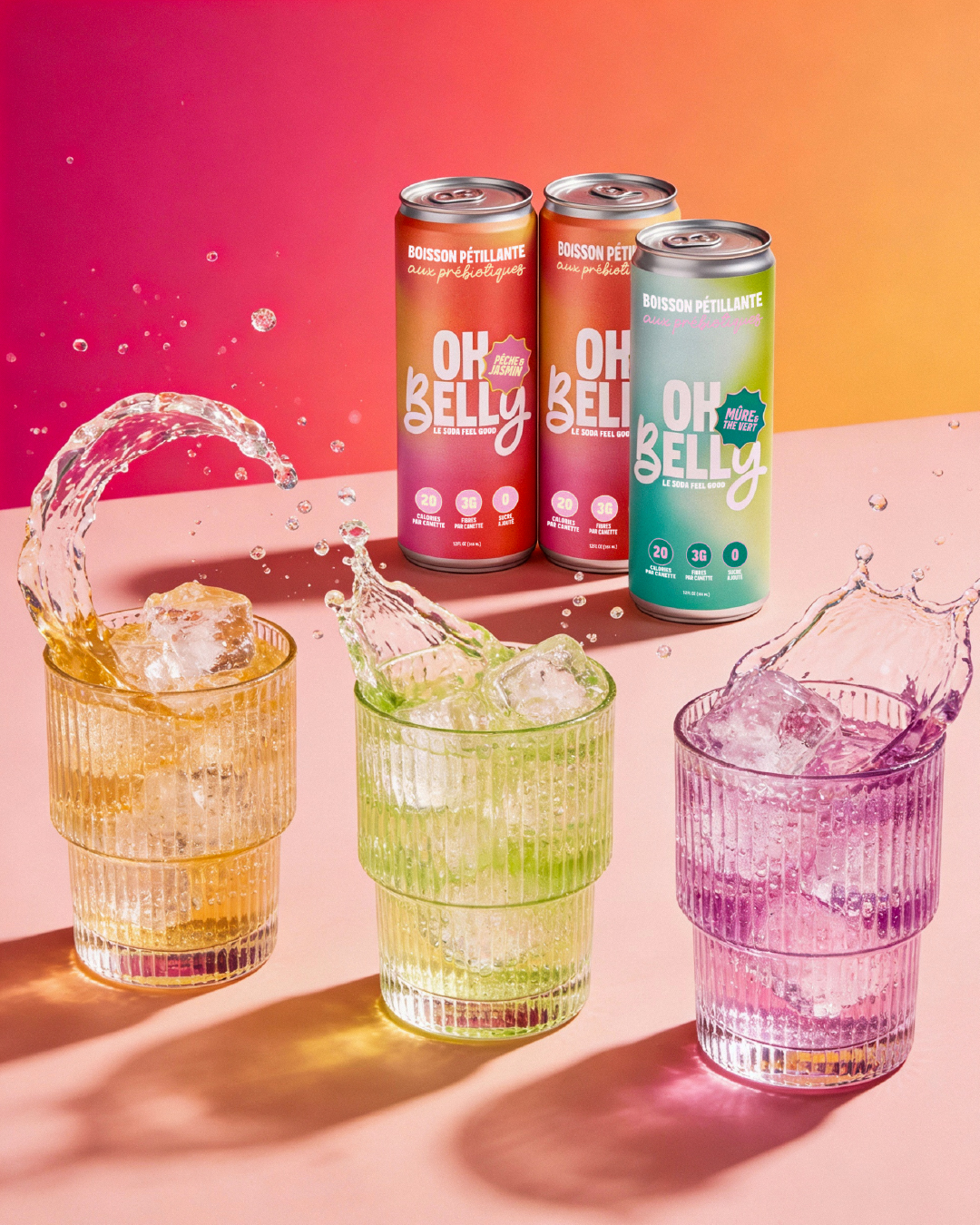 Oh Belly — Probiotic Soda Branding