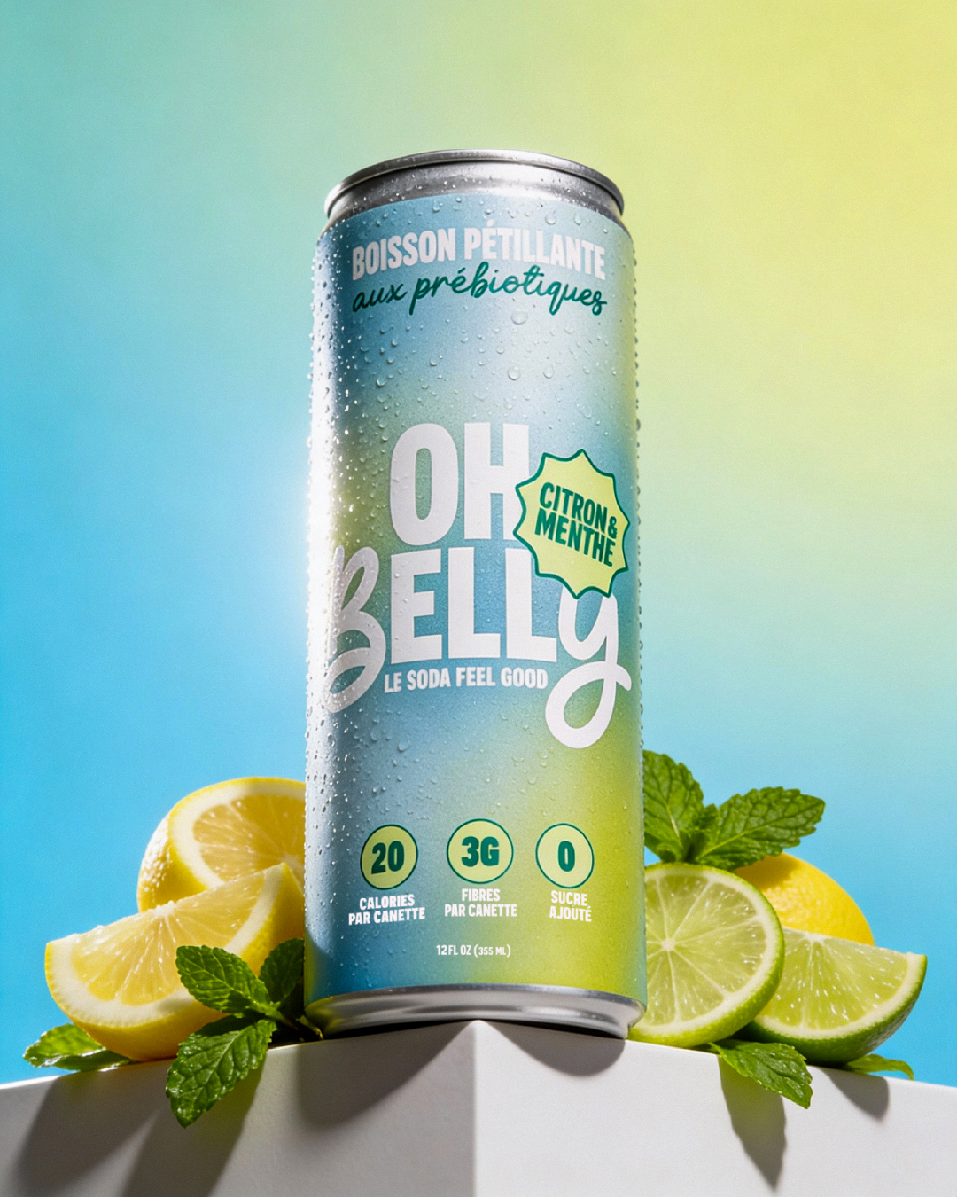 Oh Belly — Probiotic Soda Branding