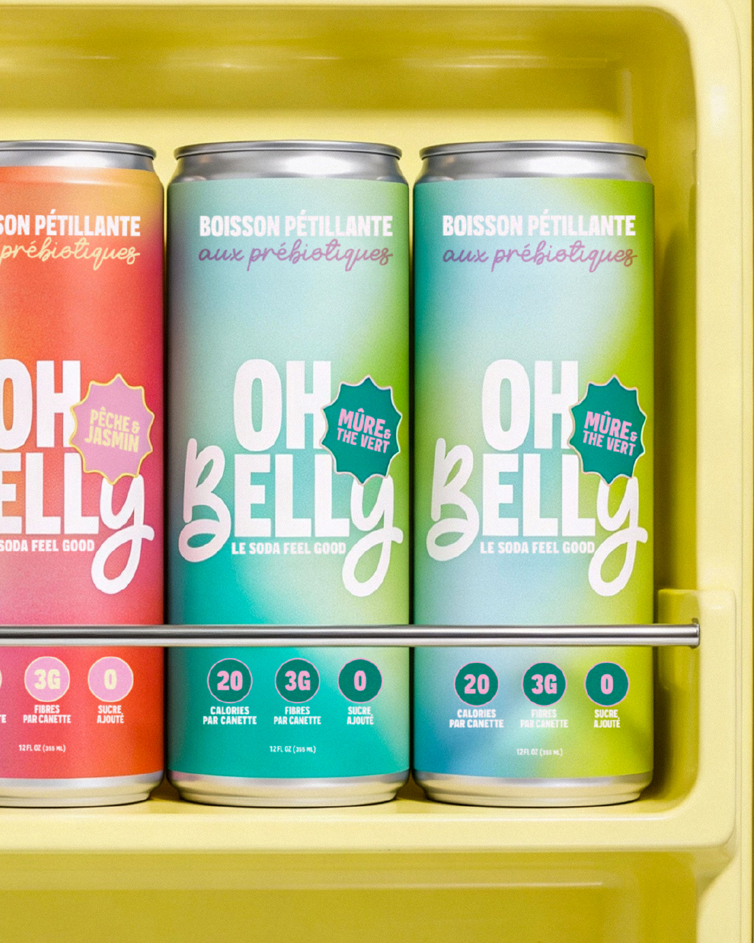Oh Belly — Probiotic Soda Branding
