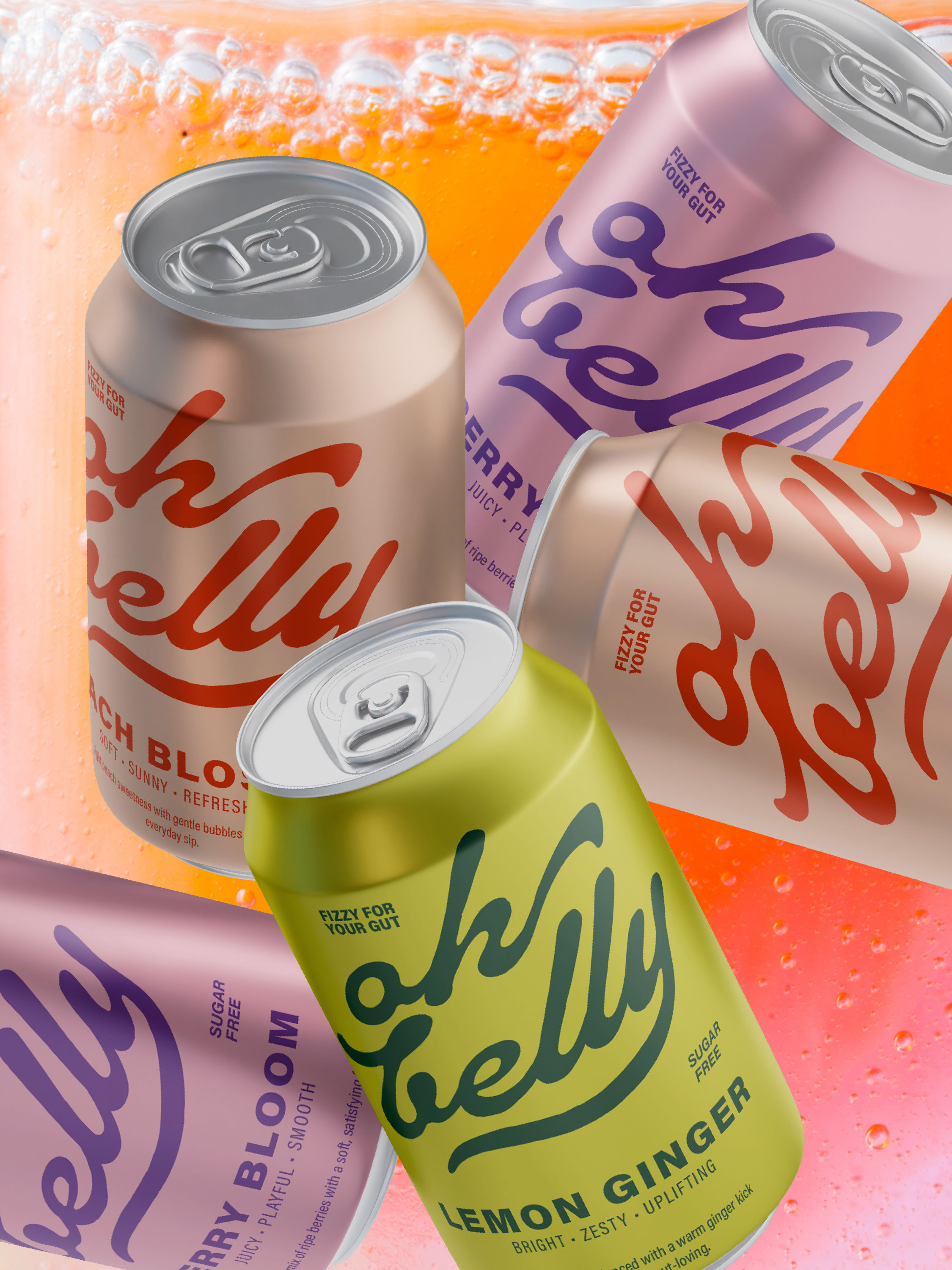Oh Belly – Probiotic Soda Brand Identity