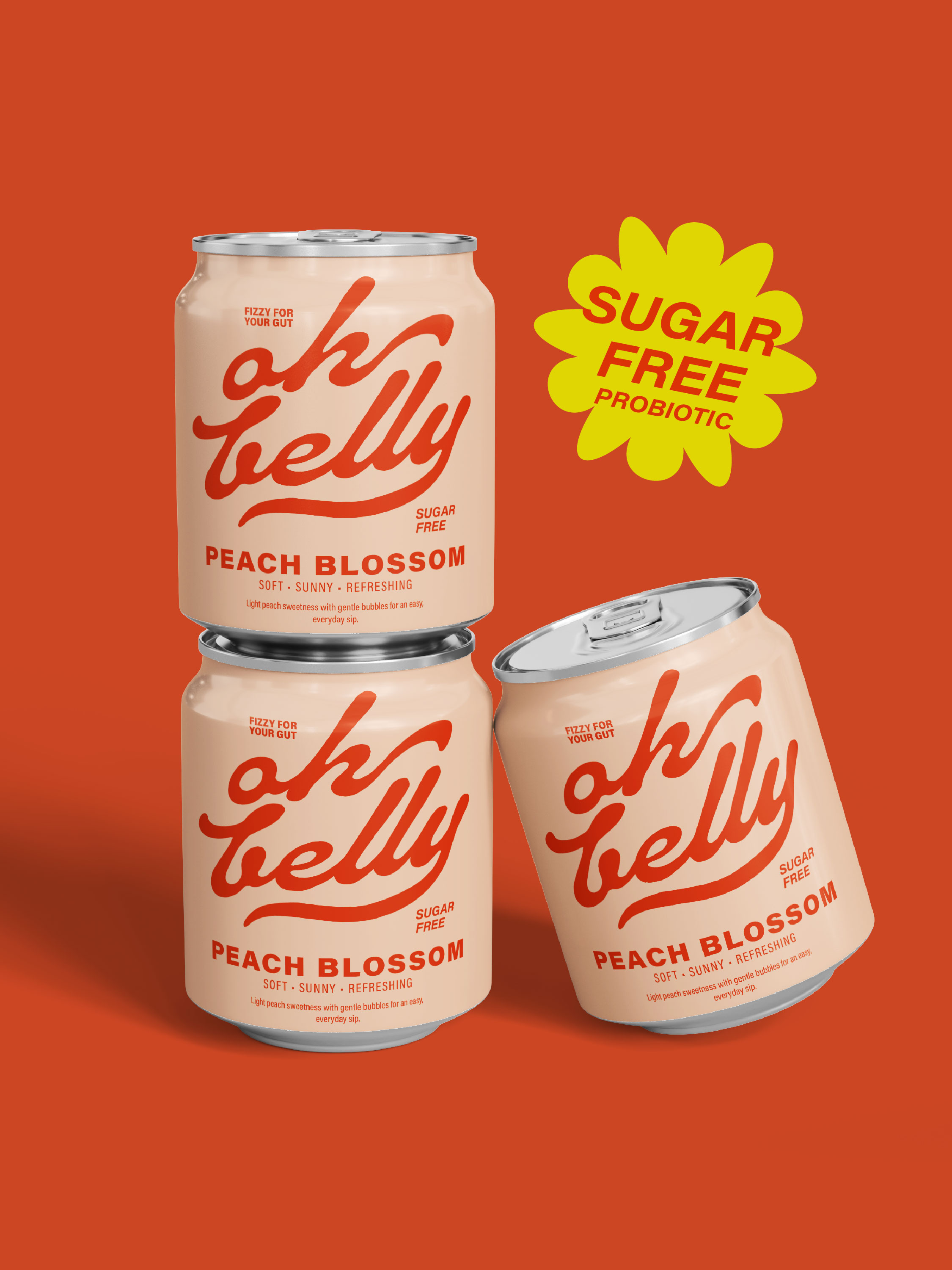 Oh Belly – Probiotic Soda Brand Identity
