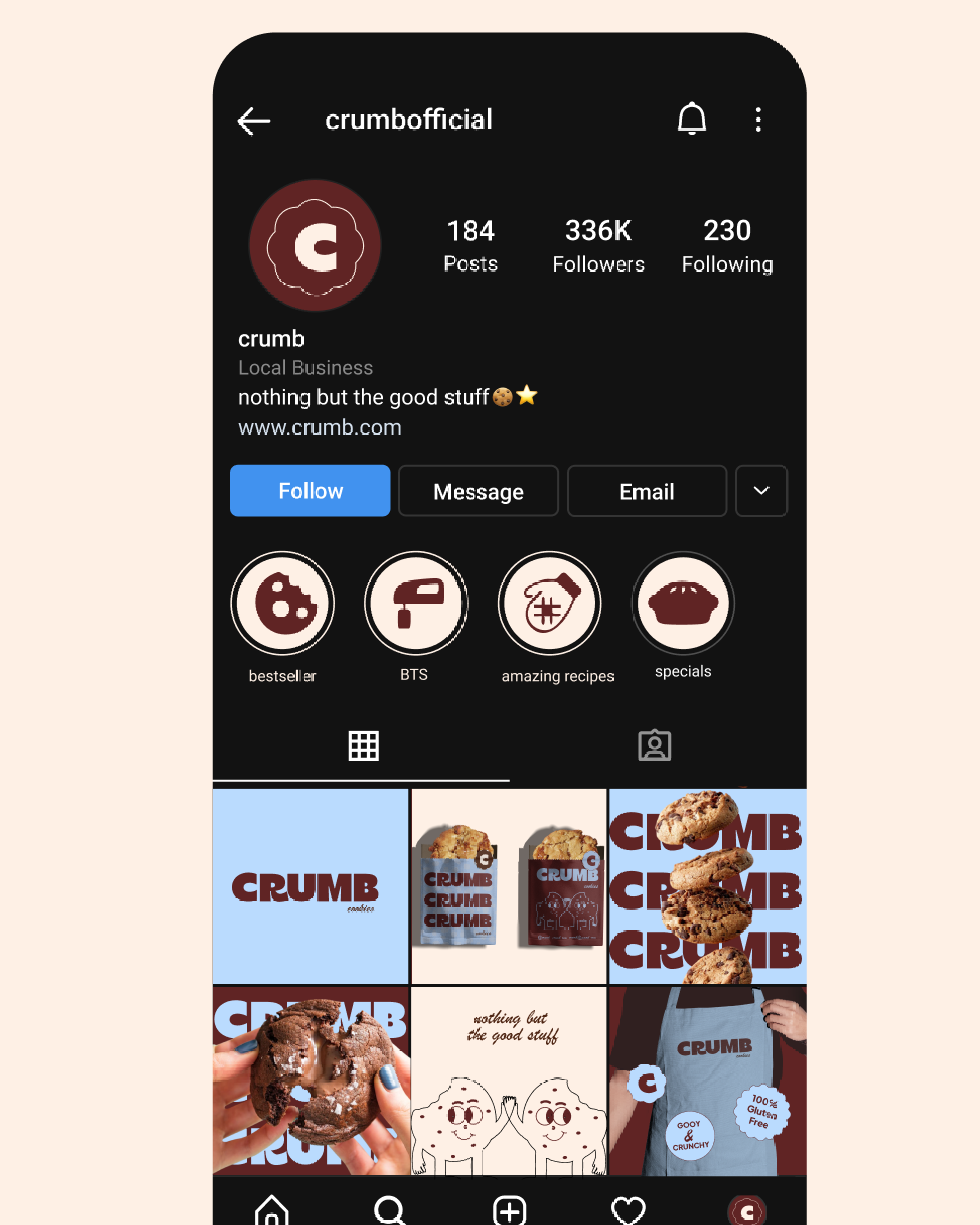 Crumb playful cookie brand