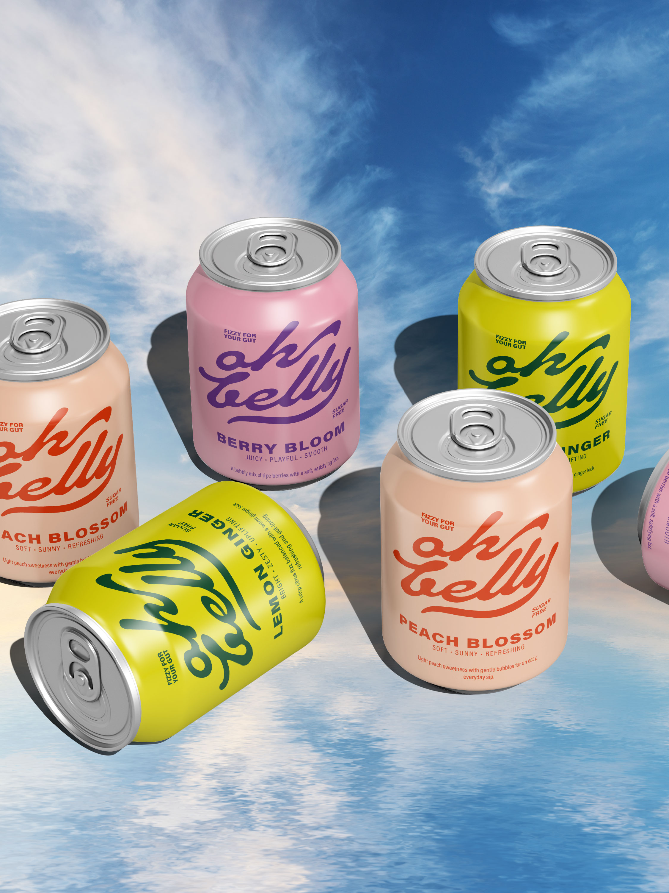 Oh Belly – Probiotic Soda Brand Identity
