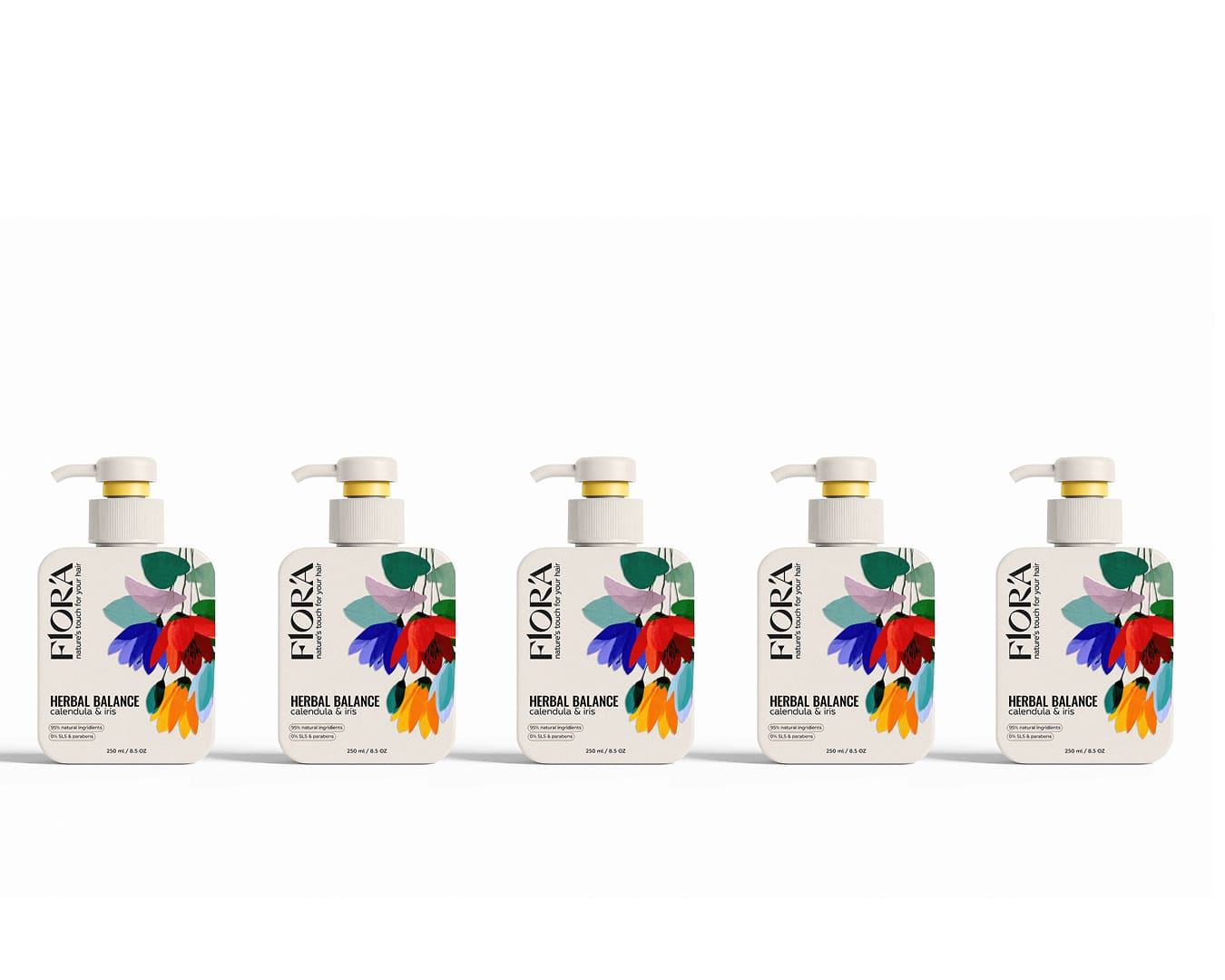 FLORA – shampoo packaging design