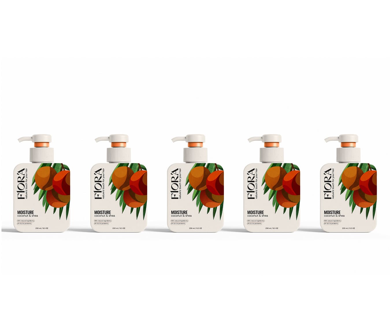 FLORA – shampoo packaging design