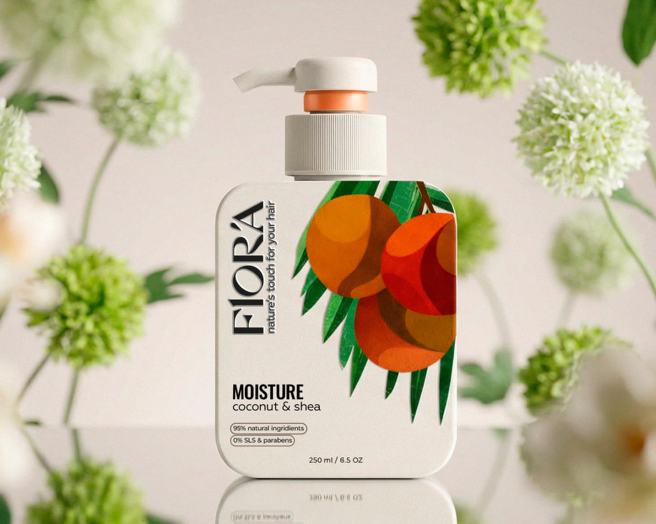 FLORA – shampoo packaging design
