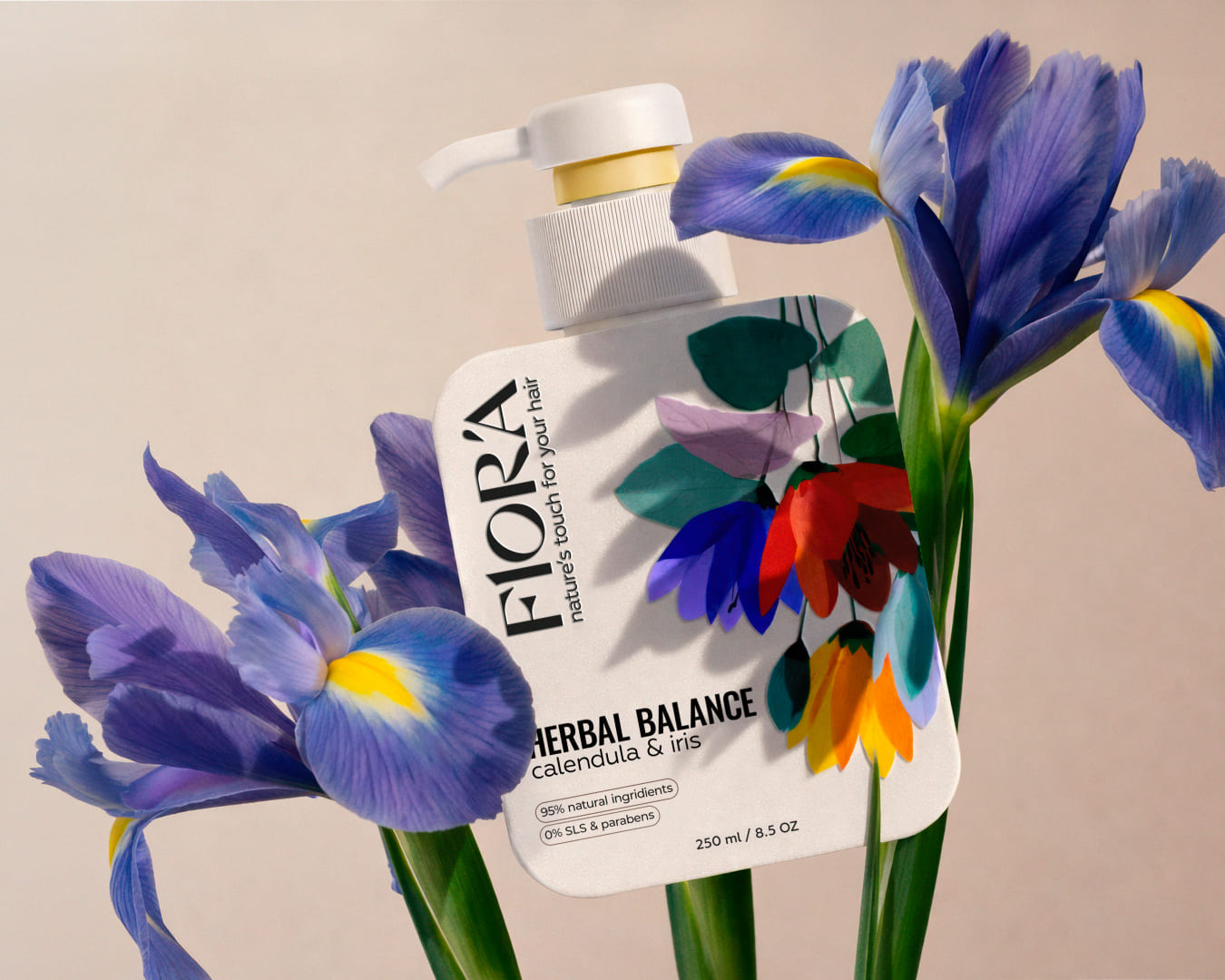 FLORA – shampoo packaging design