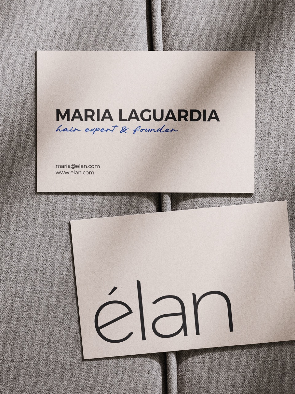 èlan hair care I branding & label design