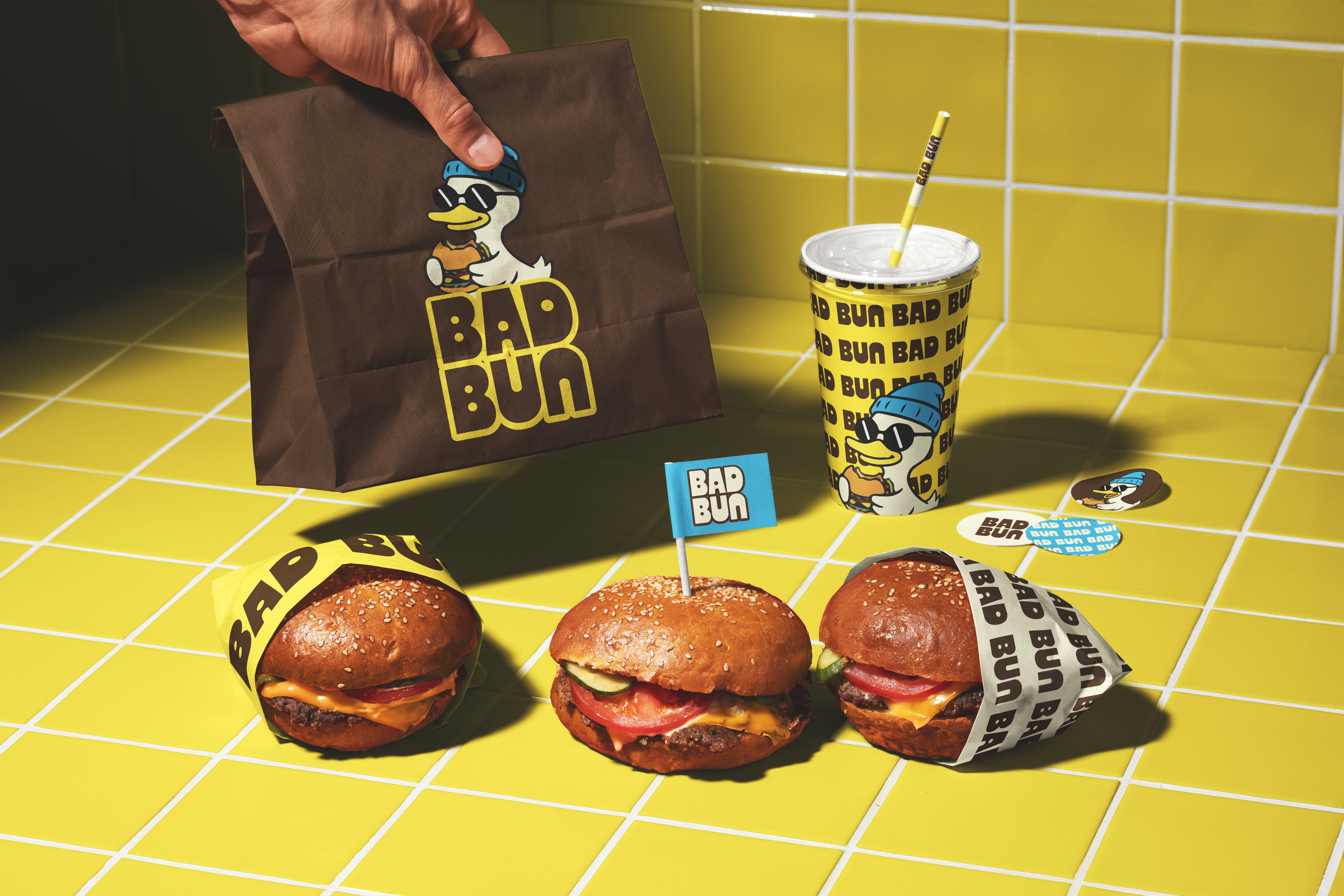 BAD BUN: Burger Branding & Packaging