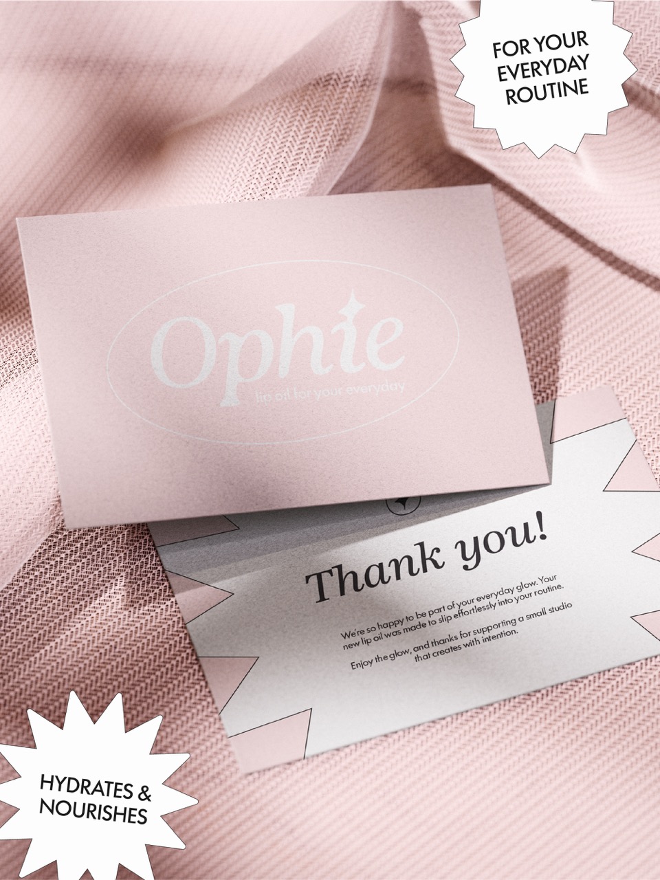 Ophie  lip oil I branding & packaging