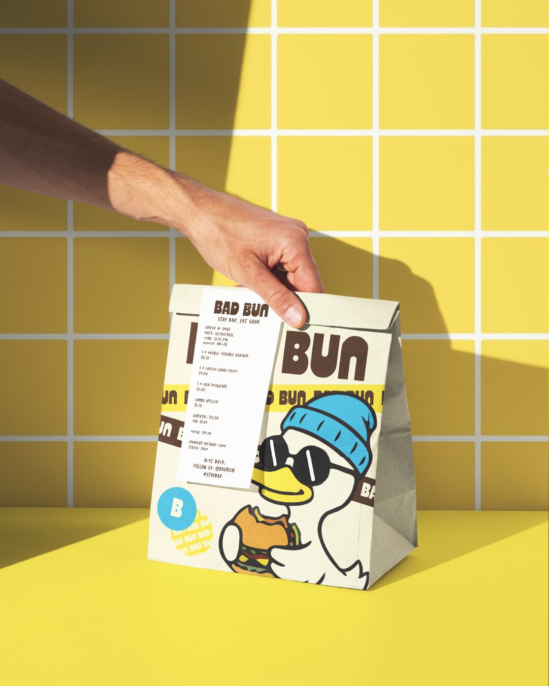 BAD BUN: Burger Branding & Packaging