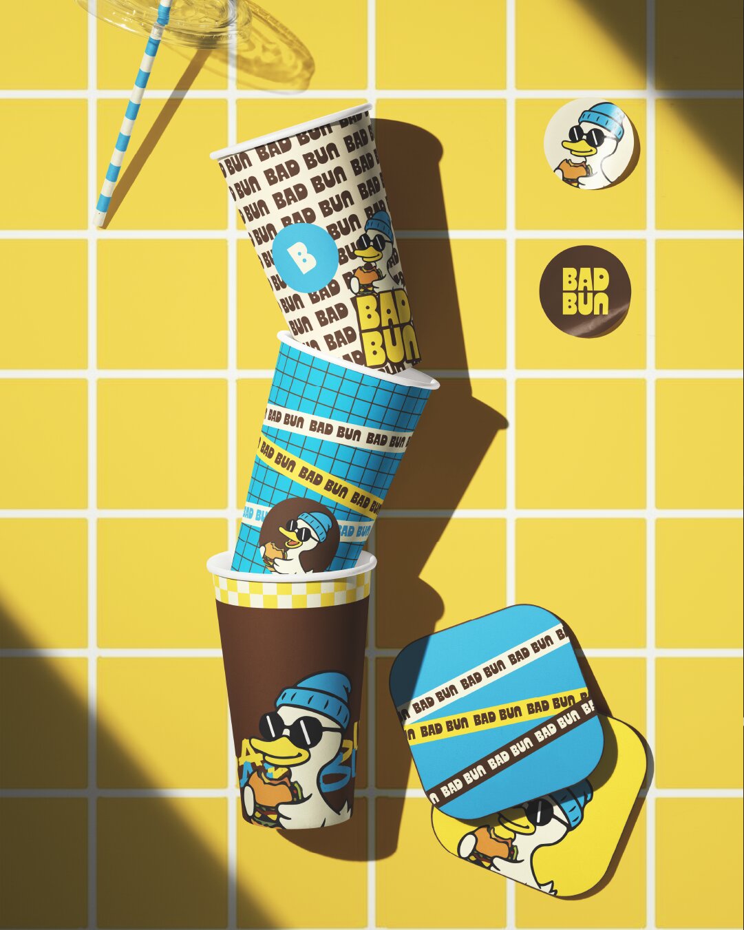 BAD BUN: Burger Branding & Packaging