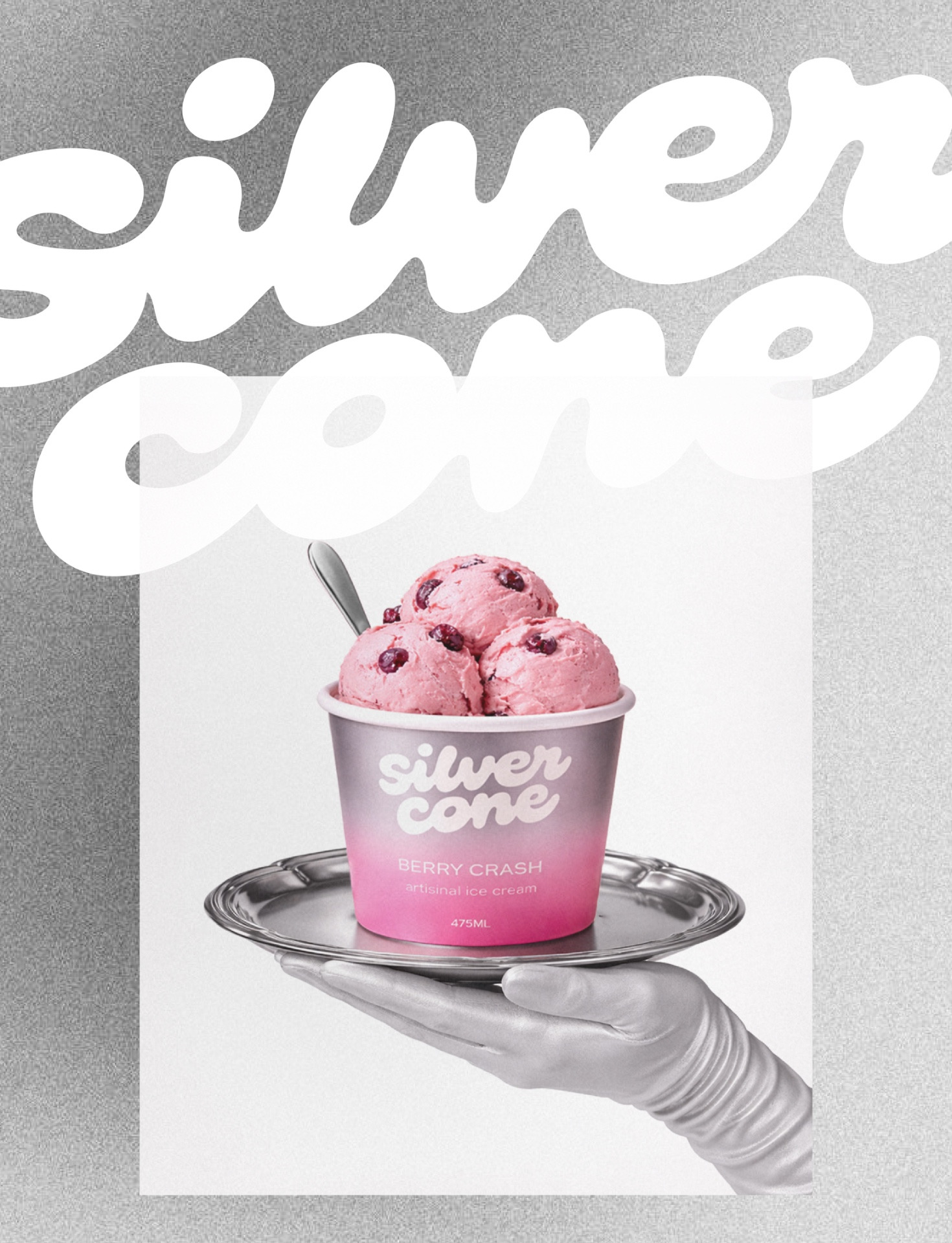 Silver Cone – artisanal ice cream branding & packaging