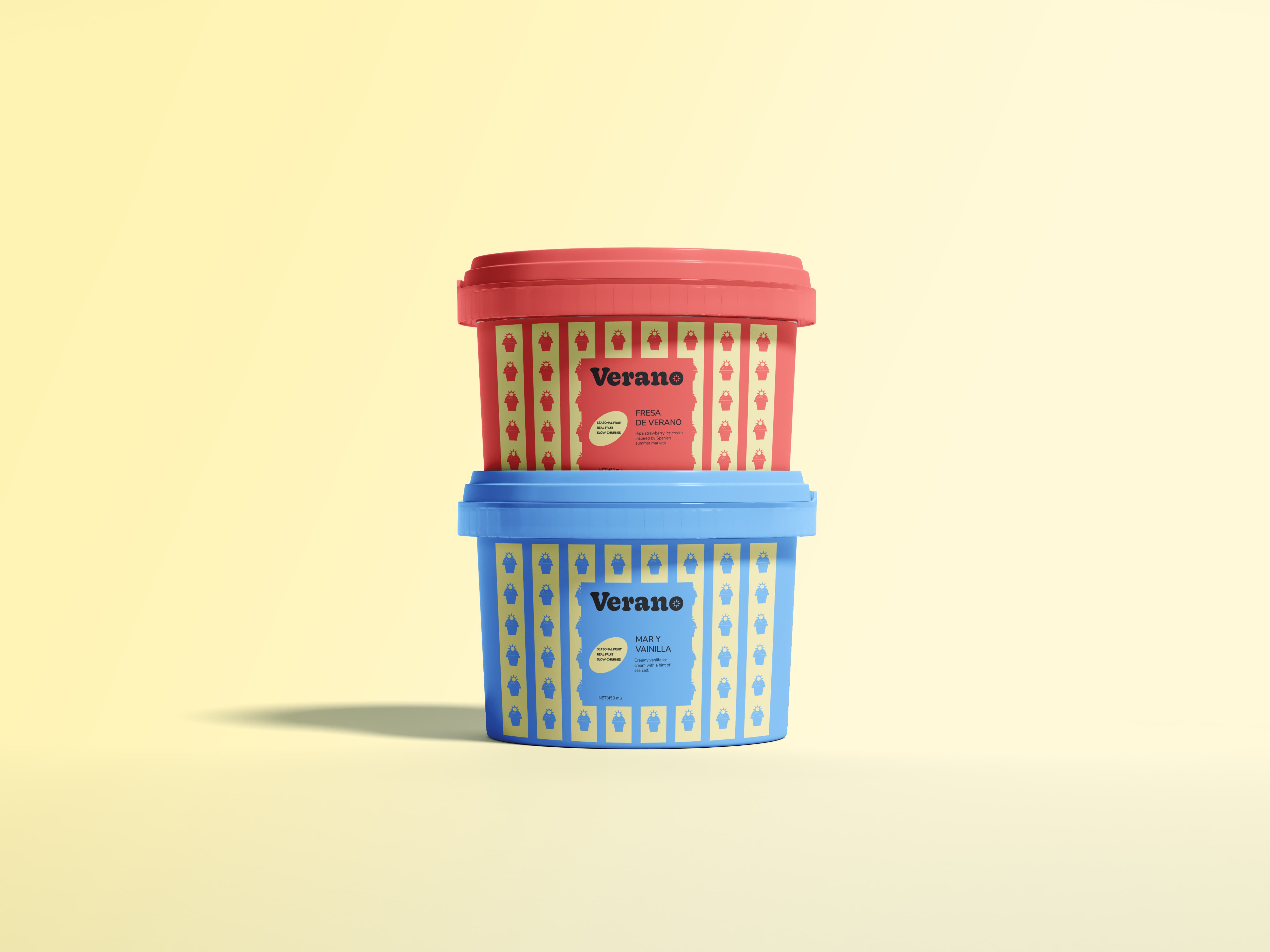 Verano Ice Cream Packaging