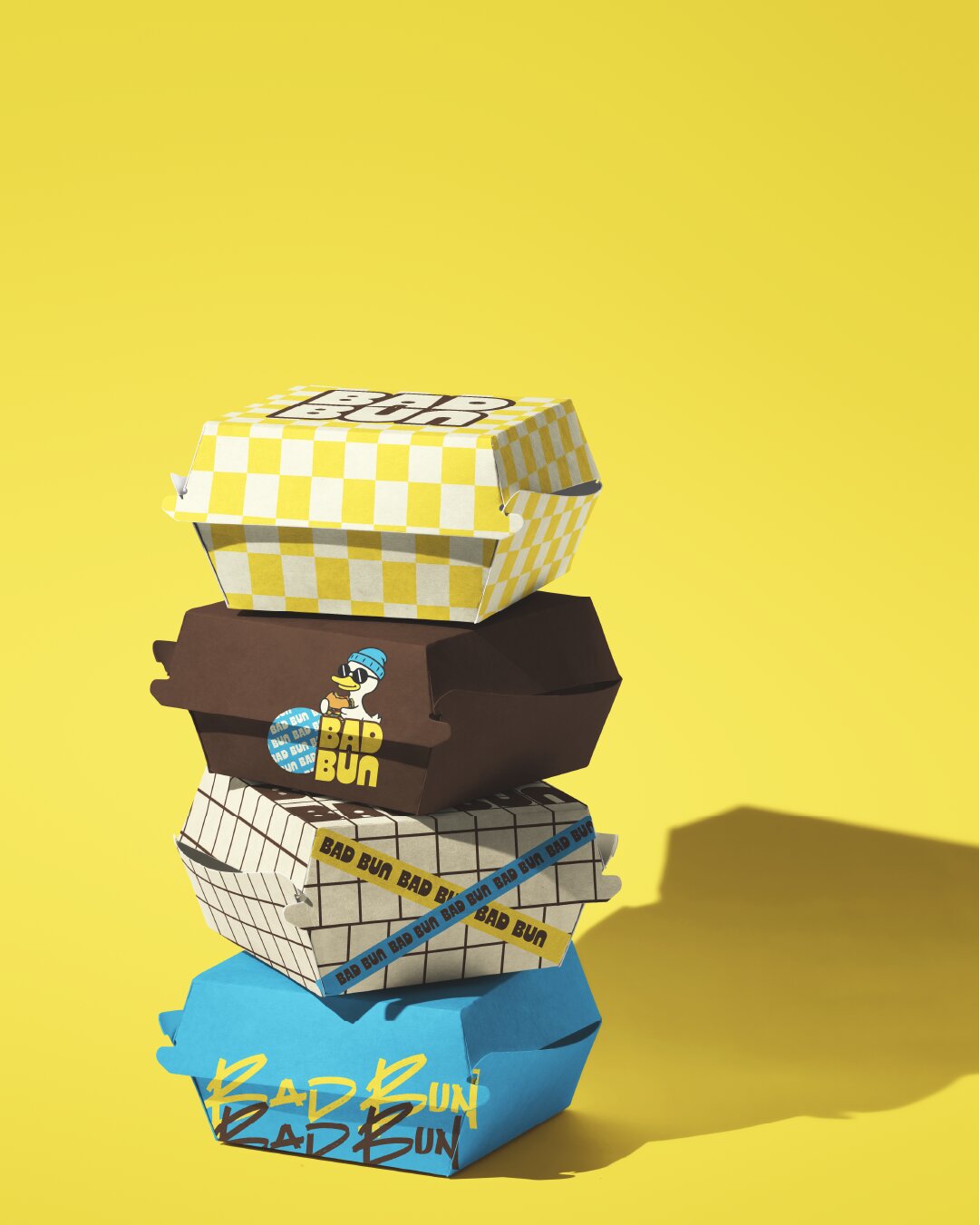 BAD BUN: Burger Branding & Packaging