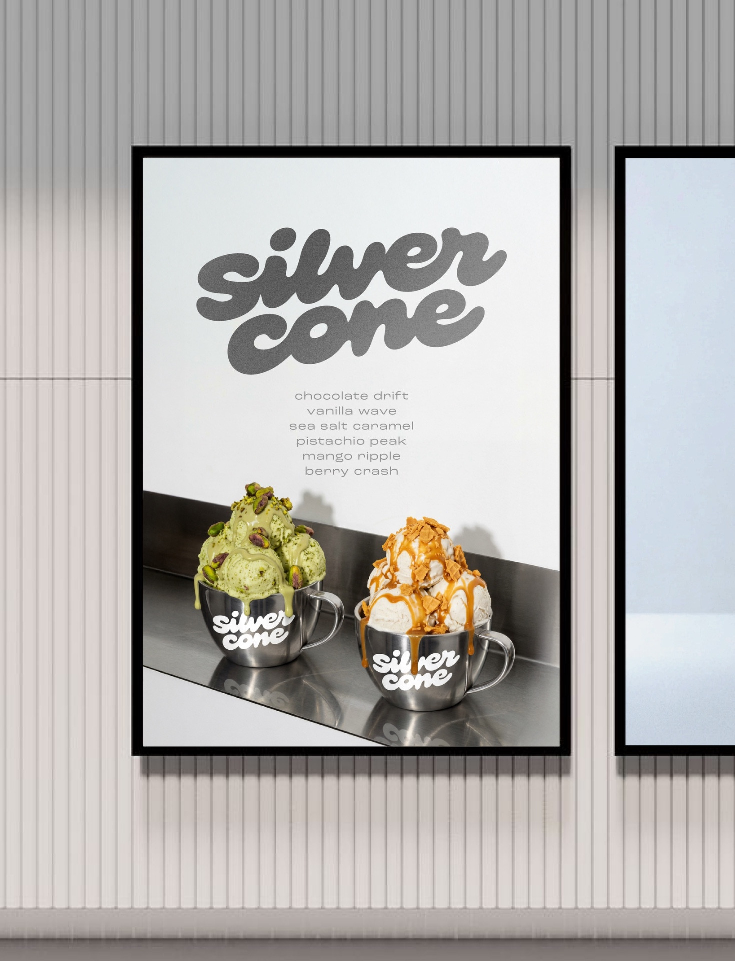 Silver Cone – artisanal ice cream branding & packaging