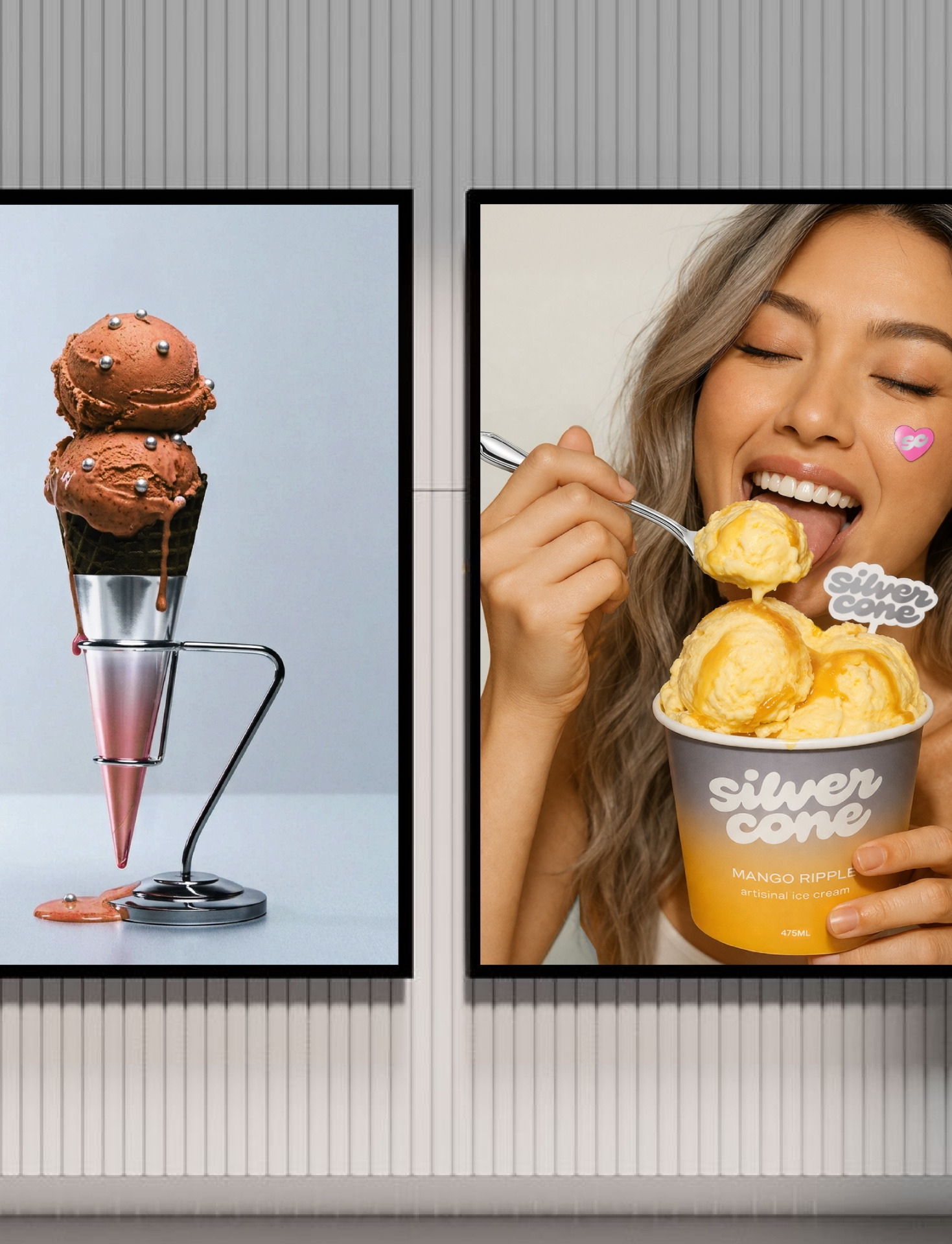 Silver Cone – artisanal ice cream branding & packaging