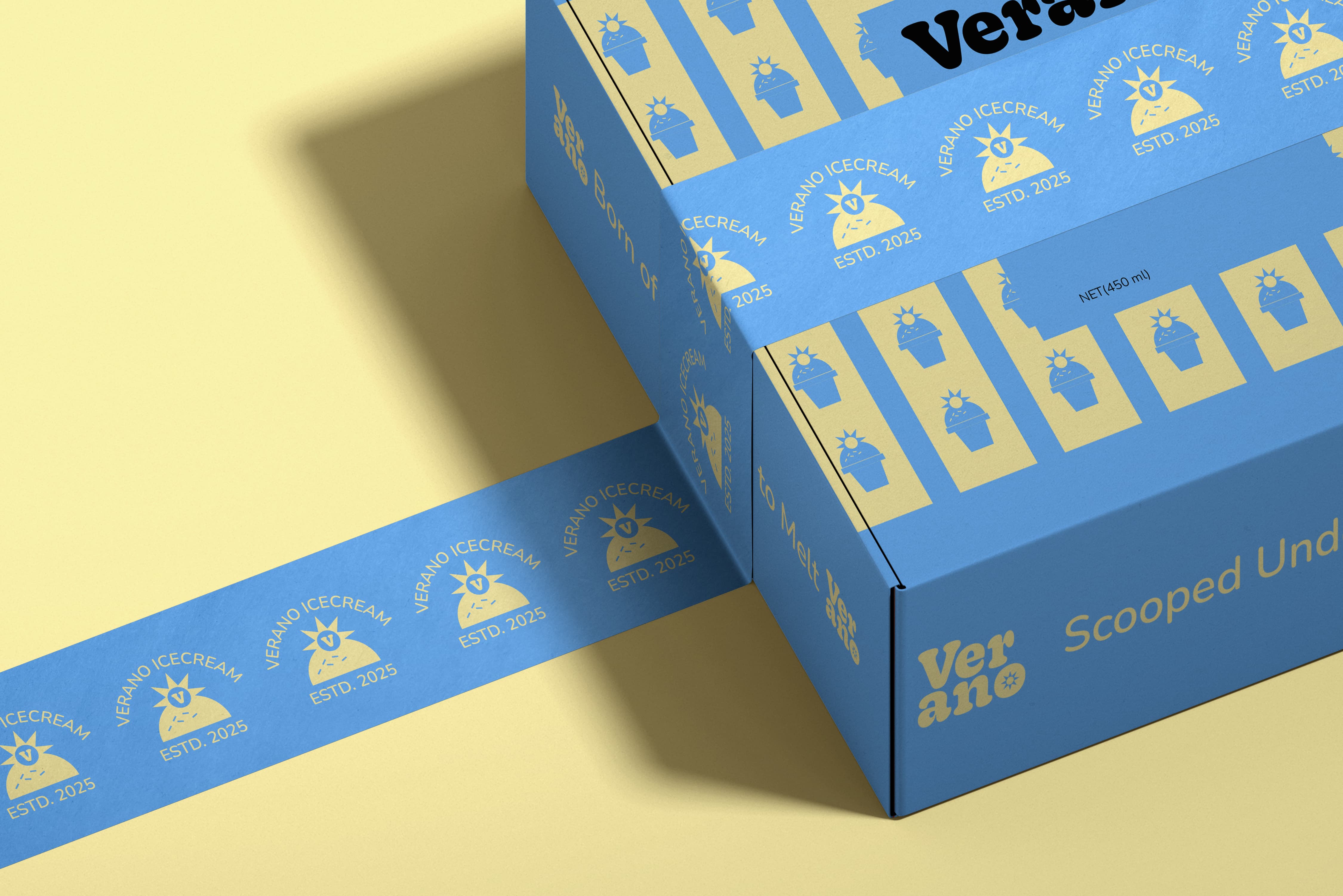 Verano Ice Cream Packaging