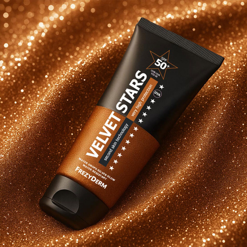 Sunscreen Packaging Velvet Stars