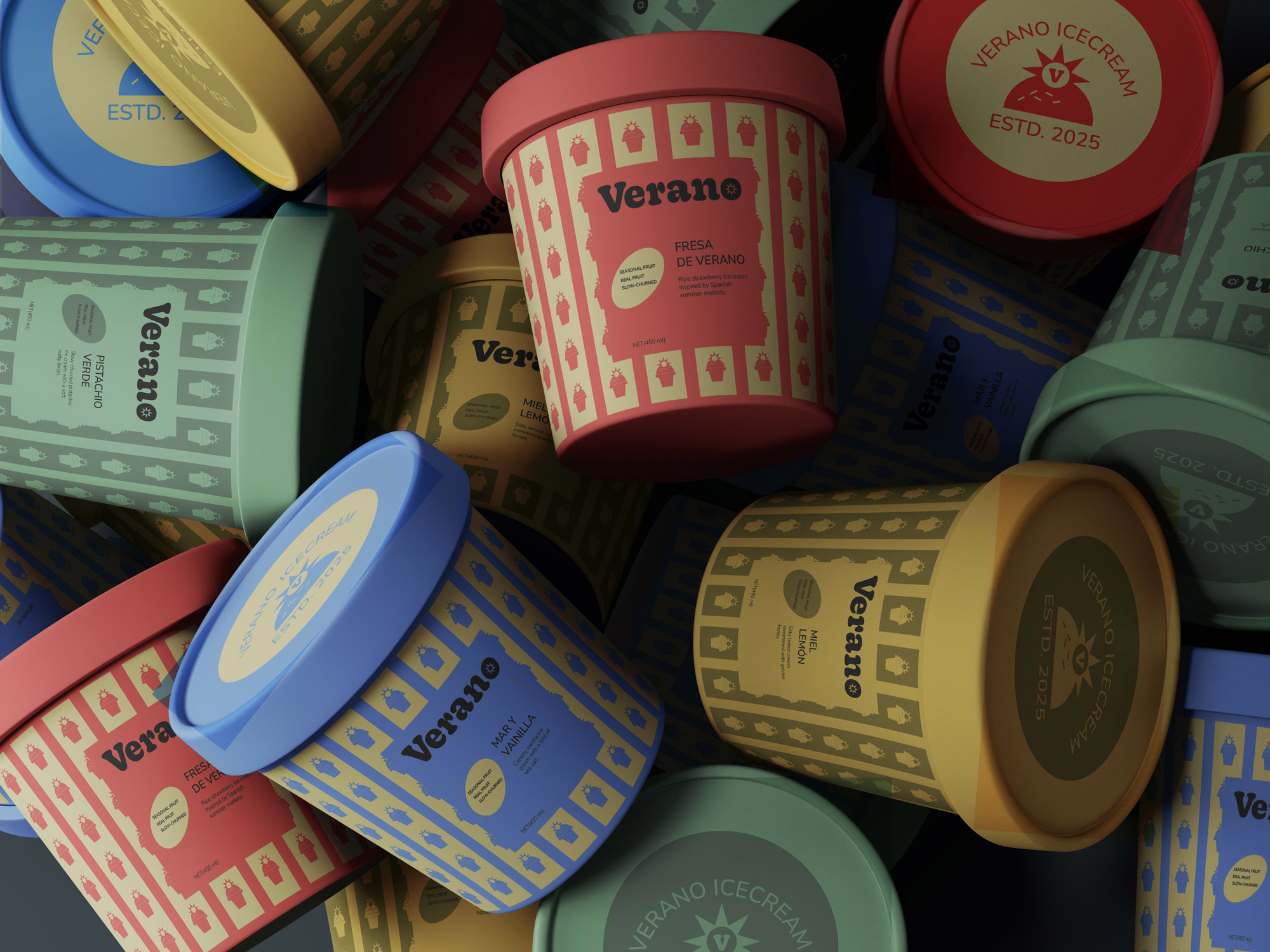 Verano Ice Cream Packaging