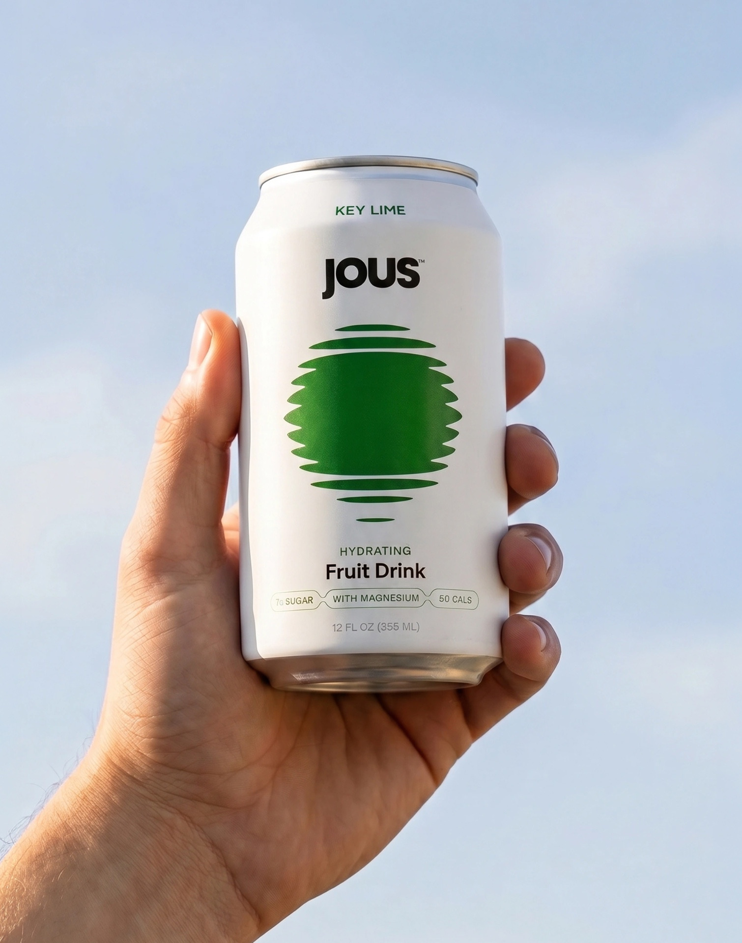 Creative agency Studio Unbound crafts brand identity and packaging for JOUS, a hydration brand designed for wellness and nightlife