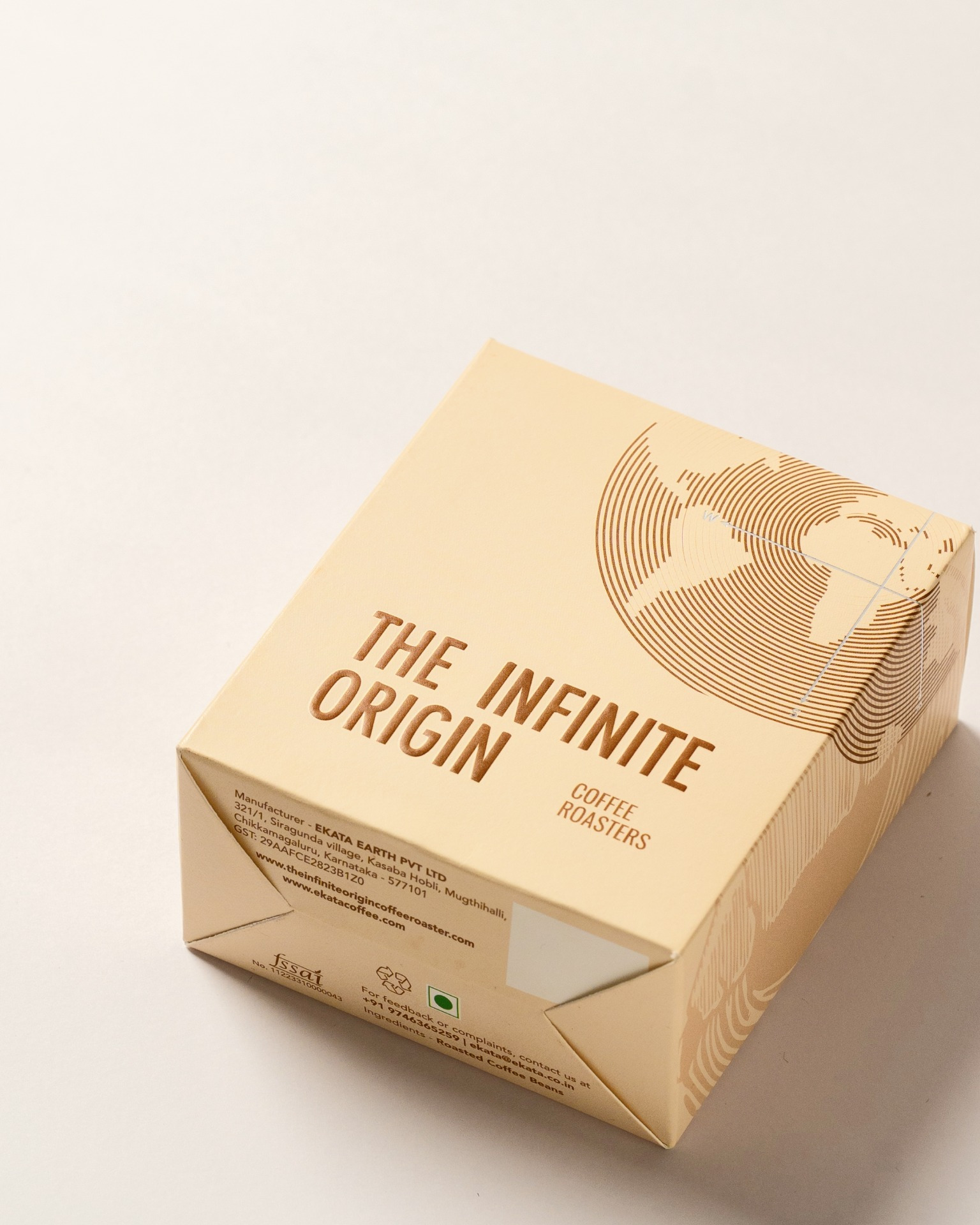 The Infinite Origin – Coffee box packaging