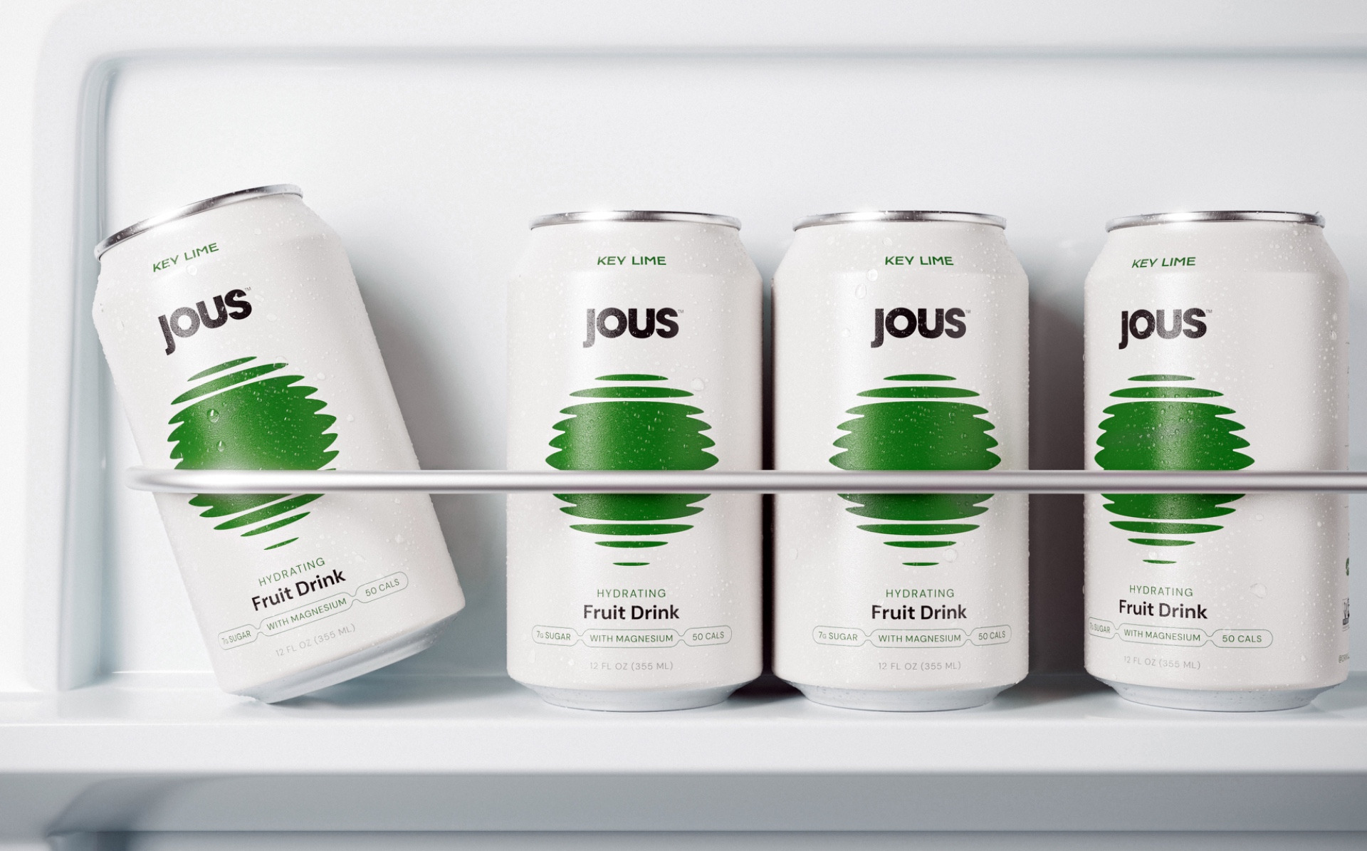 Creative agency Studio Unbound crafts brand identity and packaging for JOUS, a hydration brand designed for wellness and nightlife