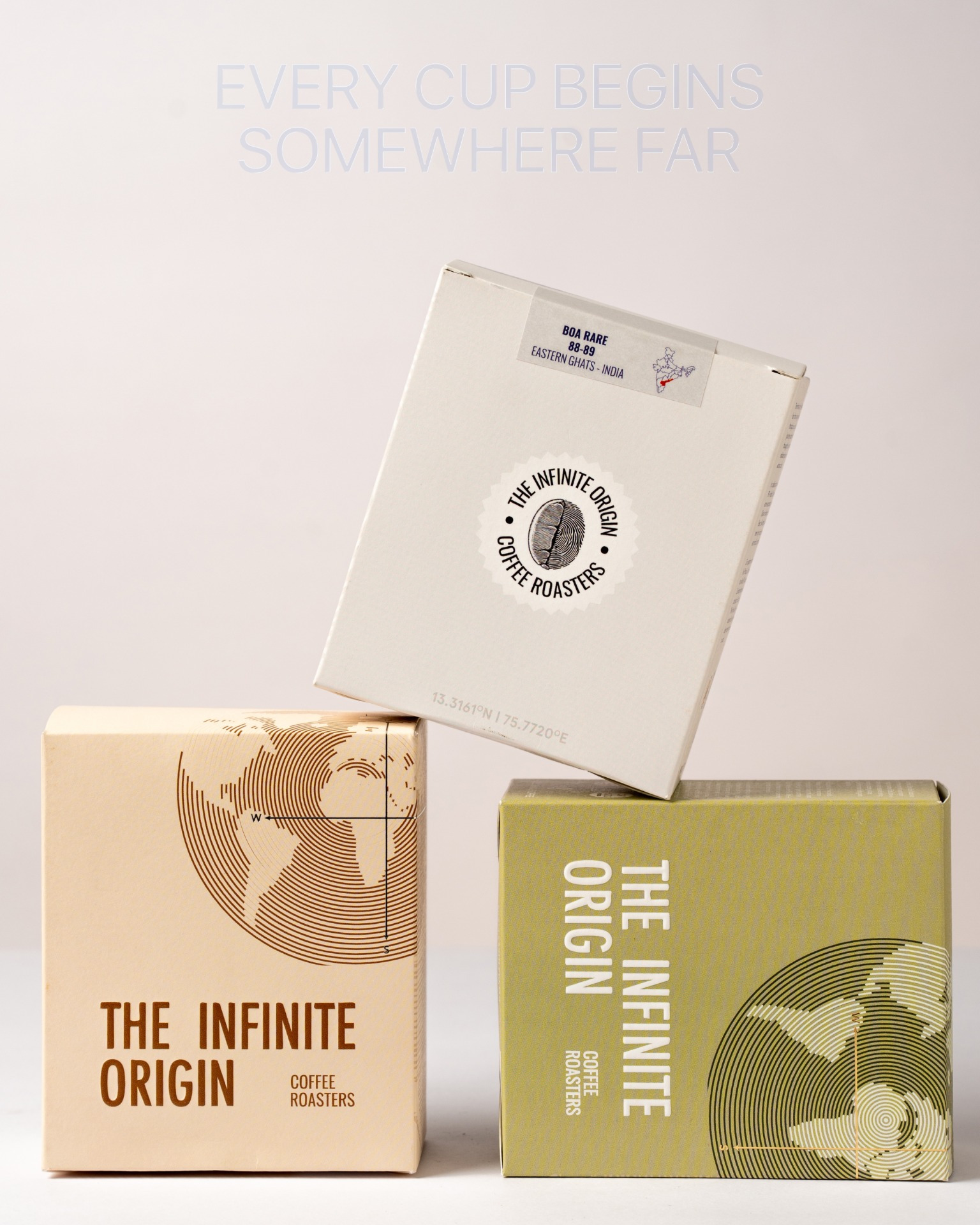 The Infinite Origin – Coffee box packaging