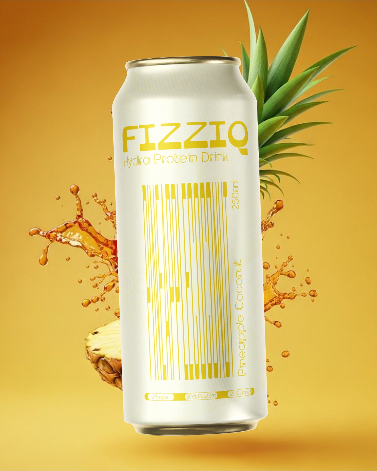 FIZZIQ – Hydra Protein Drink Packaging Design