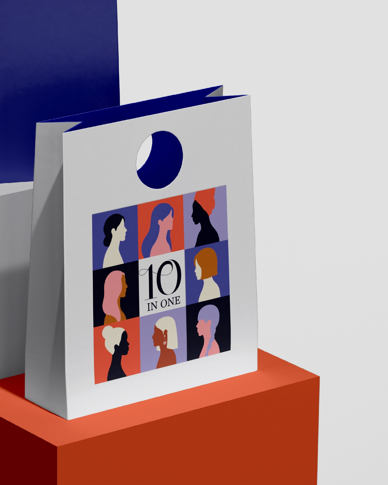 hair mask (10 in 1) packaging design