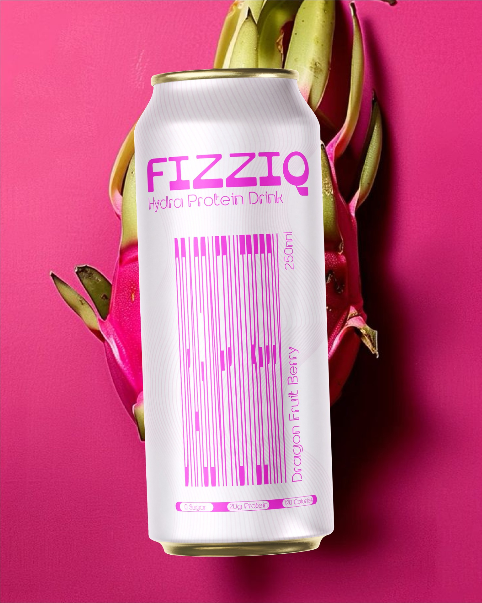 FIZZIQ – Hydra Protein Drink Packaging Design